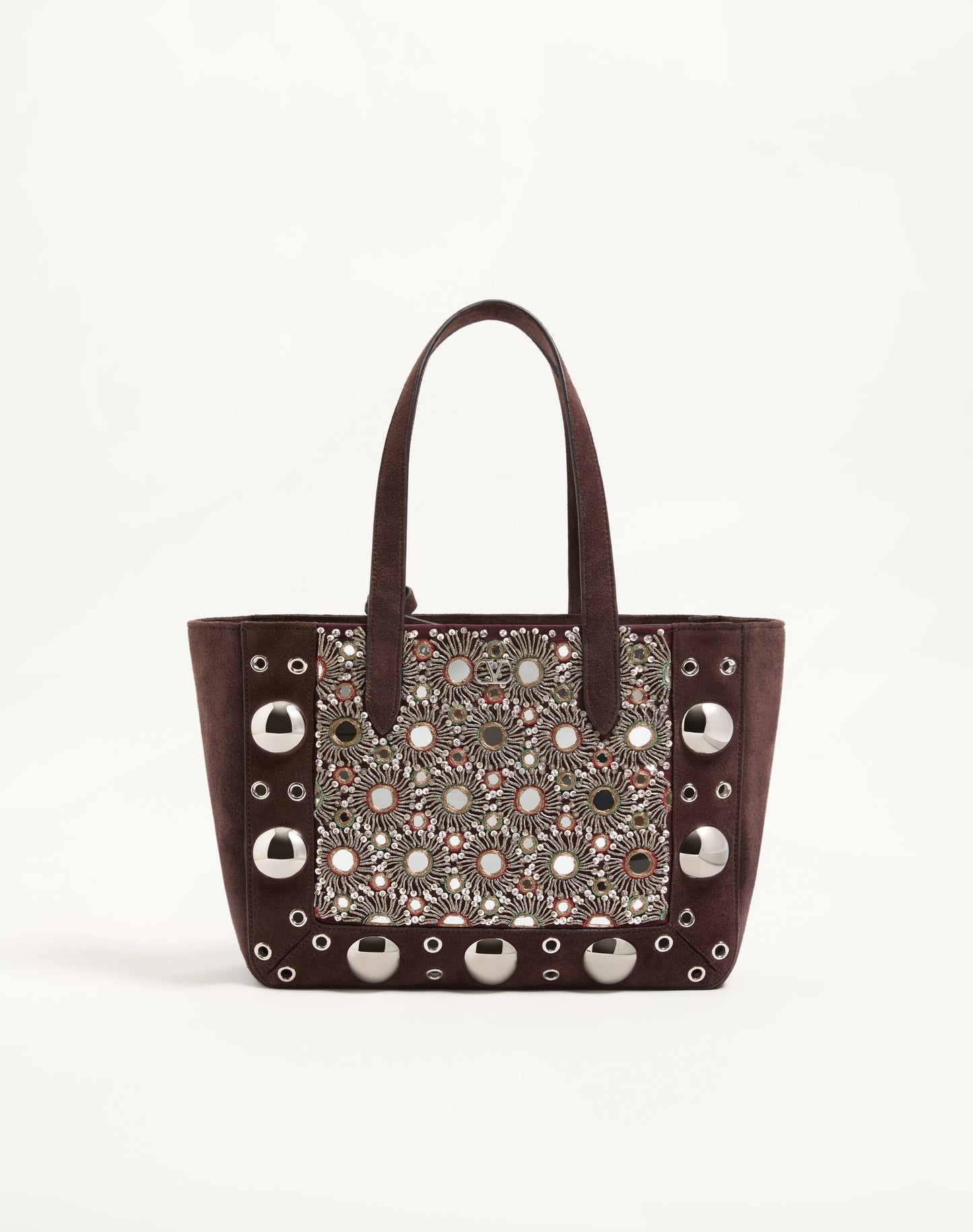 Valentino Garavani Nellcôte Embroidered Medium Shopping Bag