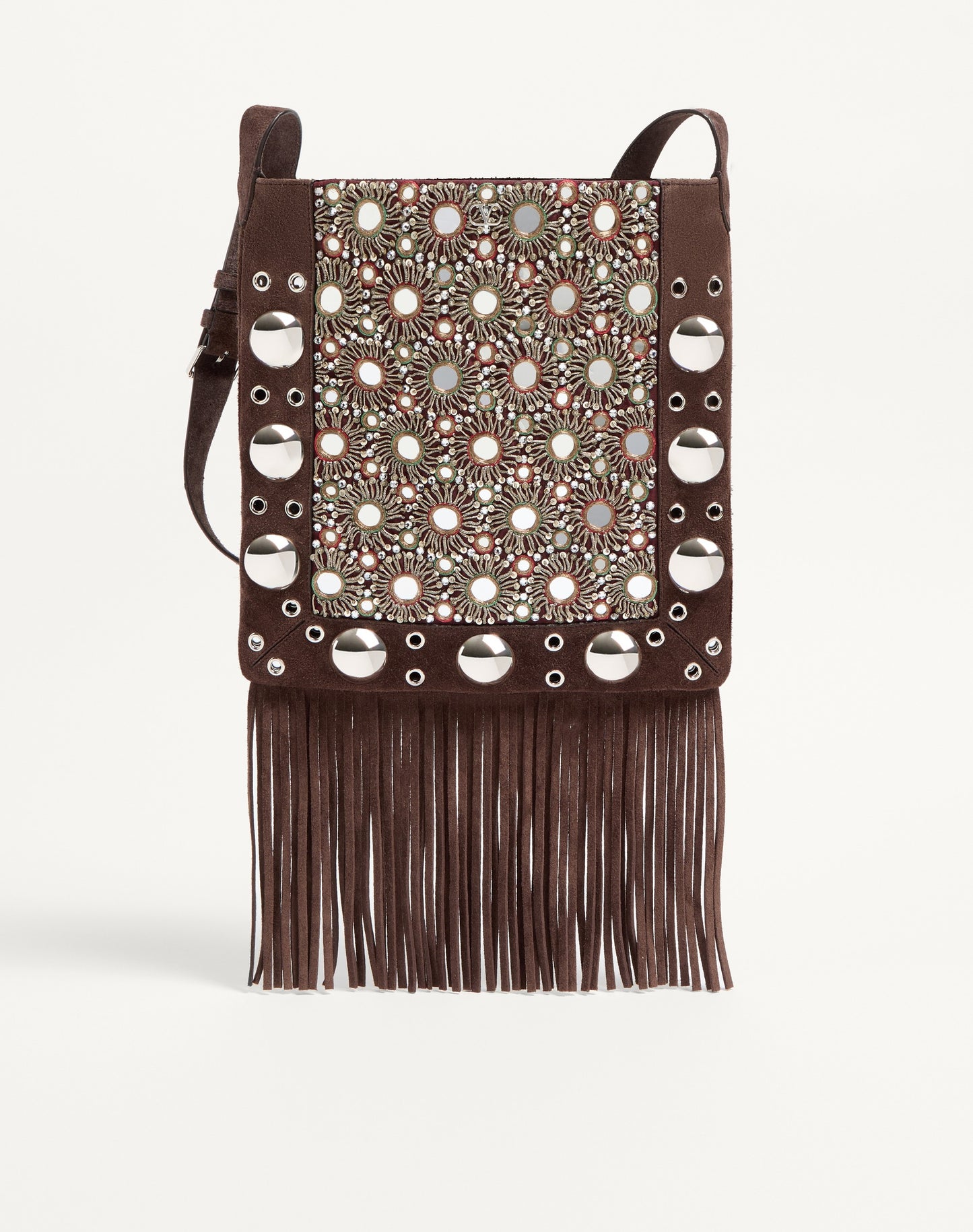 Valentino Garavani Nellcôte Embroidered Shoulder Bag