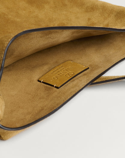 Valentino Garavani Nellcôte Suede Shoulder Bag With Fringes