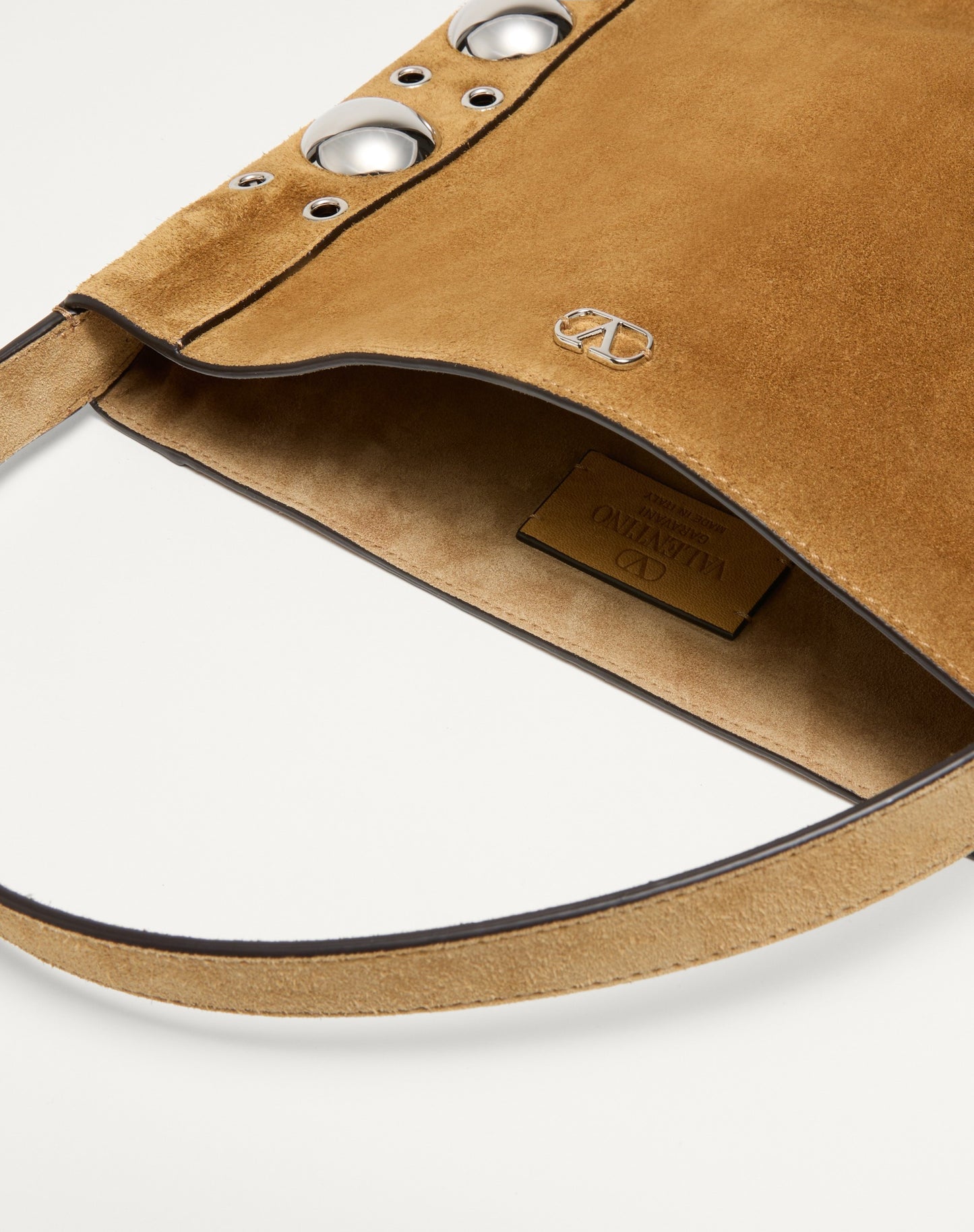 Valentino Garavani Nellcôte Suede Shoulder Bag With Fringes