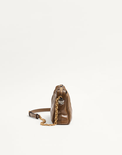 Valentino Garavani Panthea Small Shoulder Bag In Nappa Leather With A Chevron Pattern