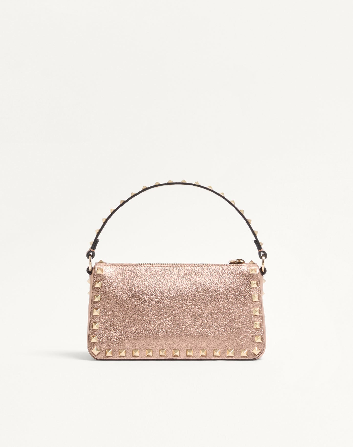 Valentino Garavani Rockstud Small Crossbody Bag In Laminated Grainy Calfskin Leather