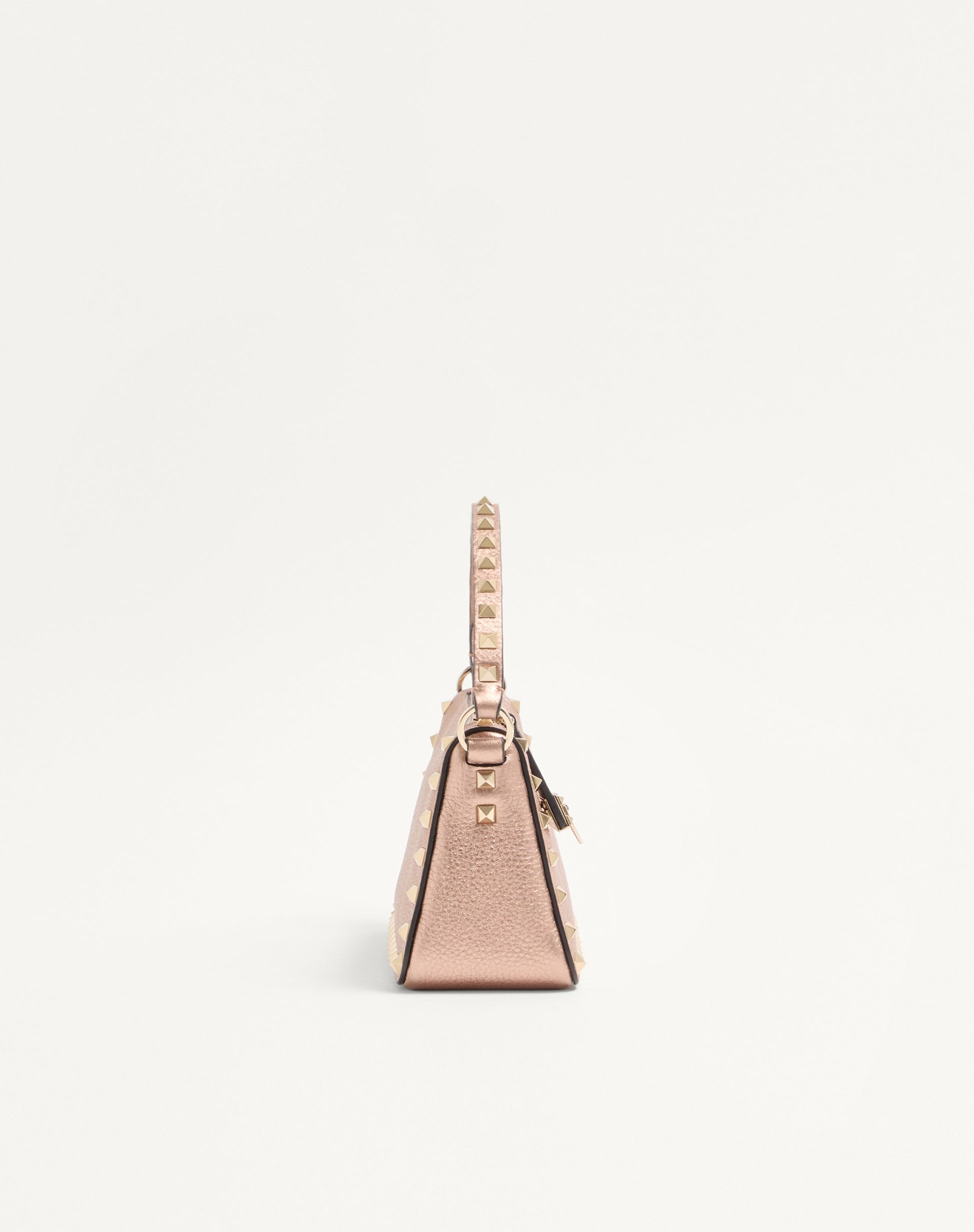 Valentino Garavani Rockstud Small Crossbody Bag In Laminated Grainy Calfskin Leather