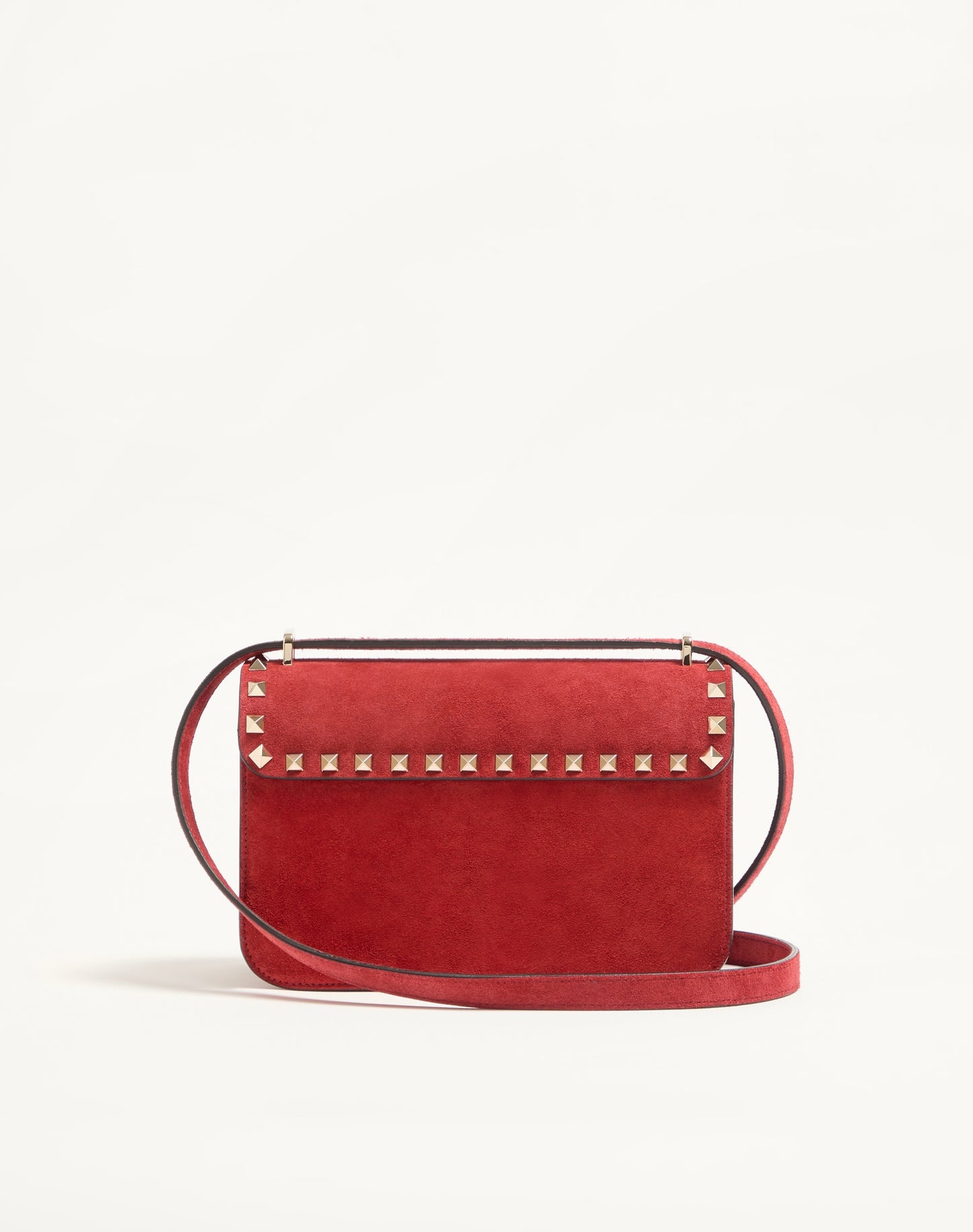 Valentino Garavani Rockstud Small Shoulder Bag In Suede