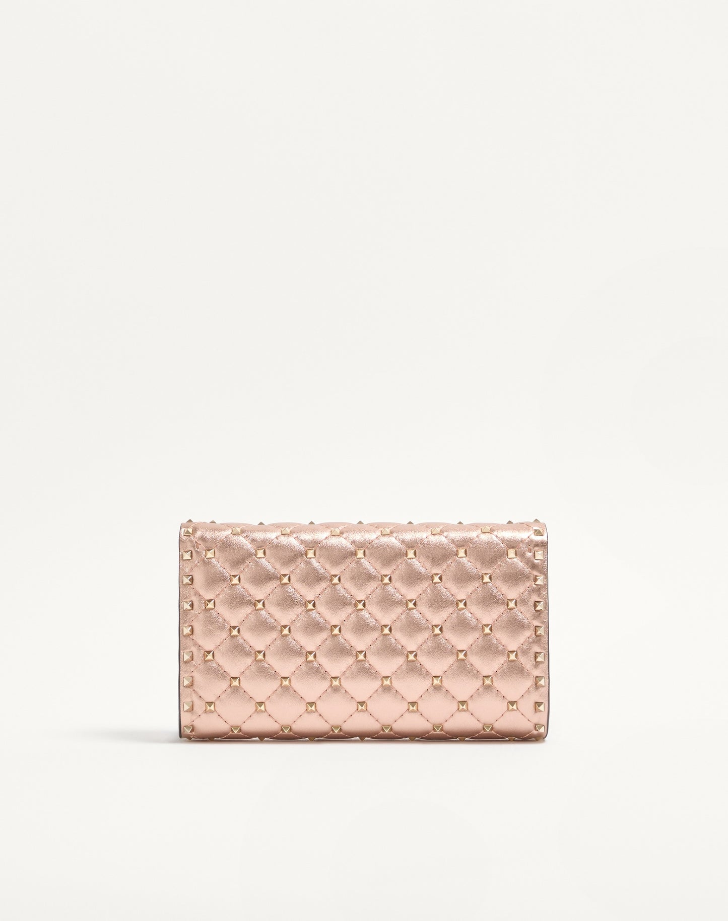 Valentino Garavani Rockstud Spike Shoulder Bag In Laminated Nappa Leather