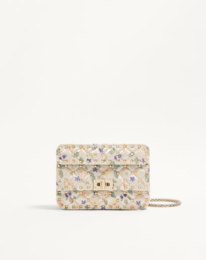Valentino Garavani Rockstud Spike Small Jacquard Bag