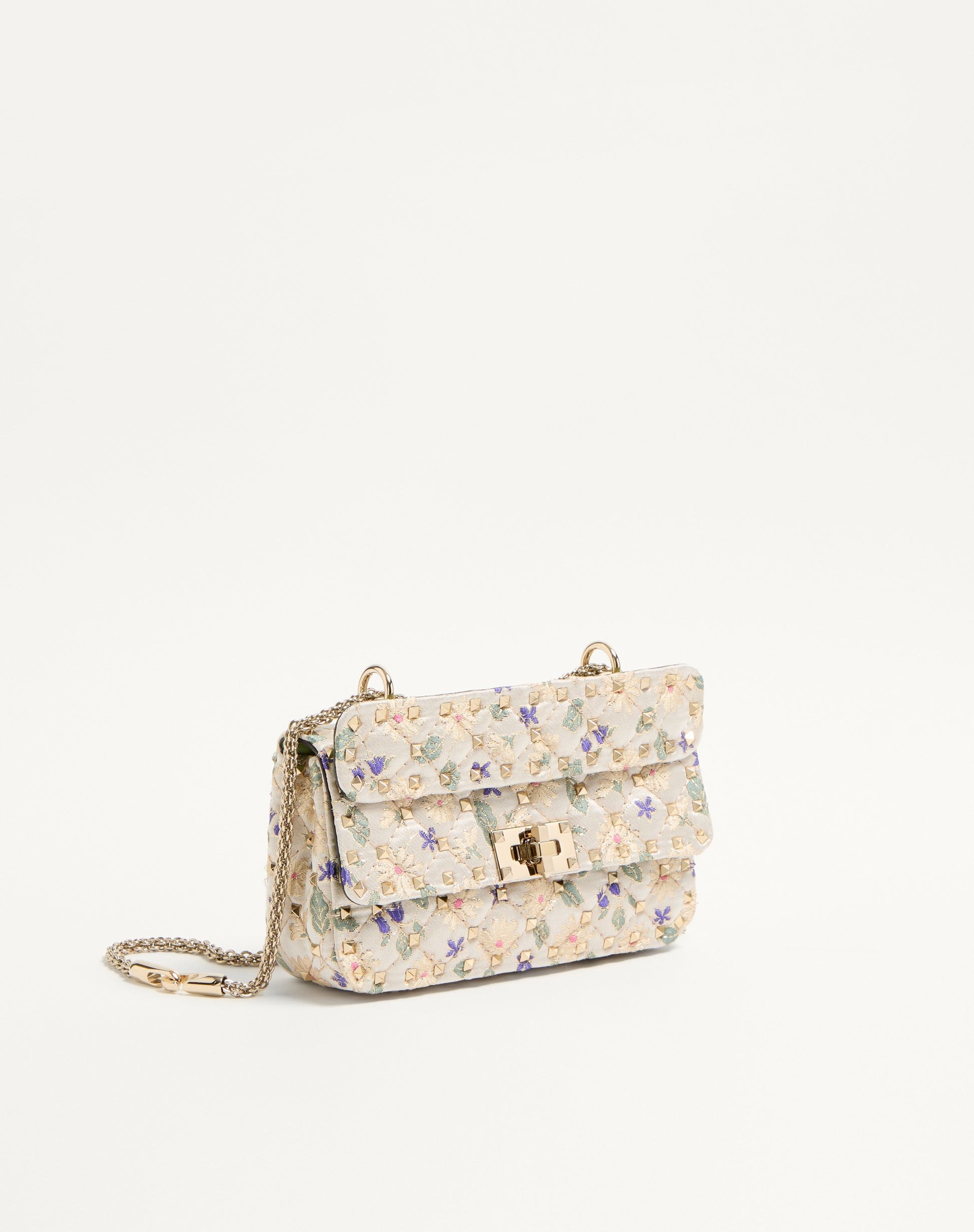 Valentino Garavani Rockstud Spike Small Jacquard Bag