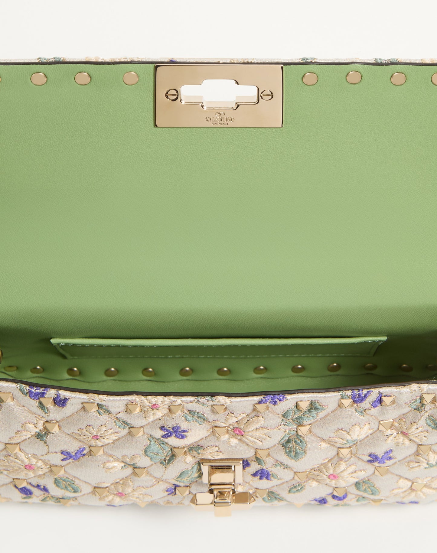 Valentino Garavani Rockstud Spike Small Jacquard Bag