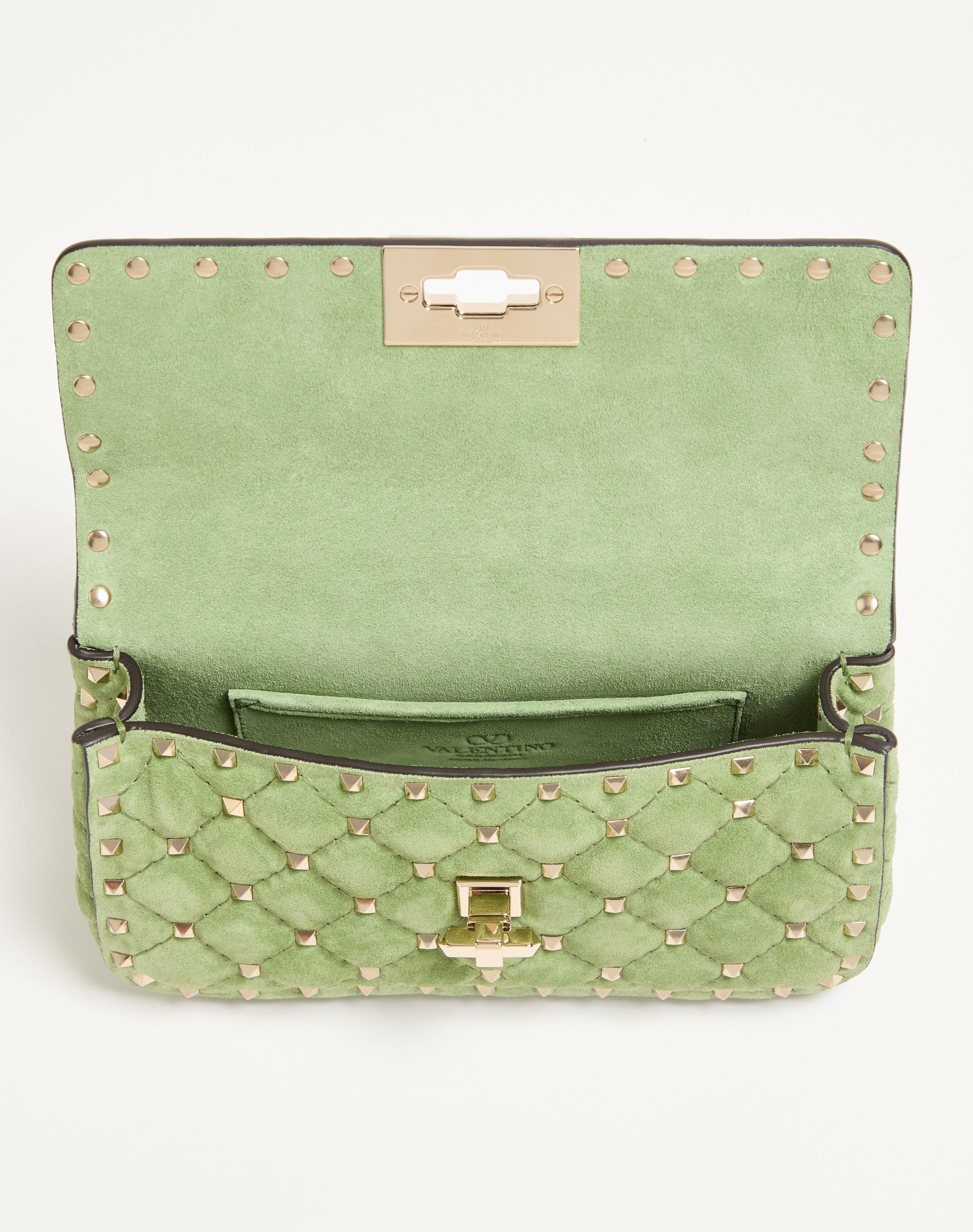 Valentino Garavani Rockstud Spike Small Suede Bag