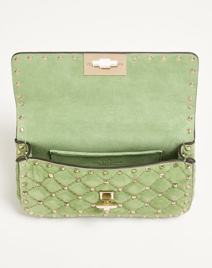 Valentino Garavani Rockstud Spike Small Suede Bag