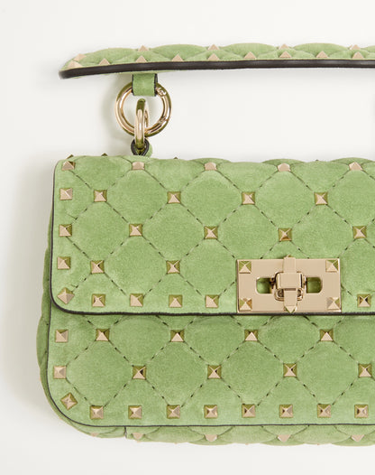 Valentino Garavani Rockstud Spike Small Suede Bag