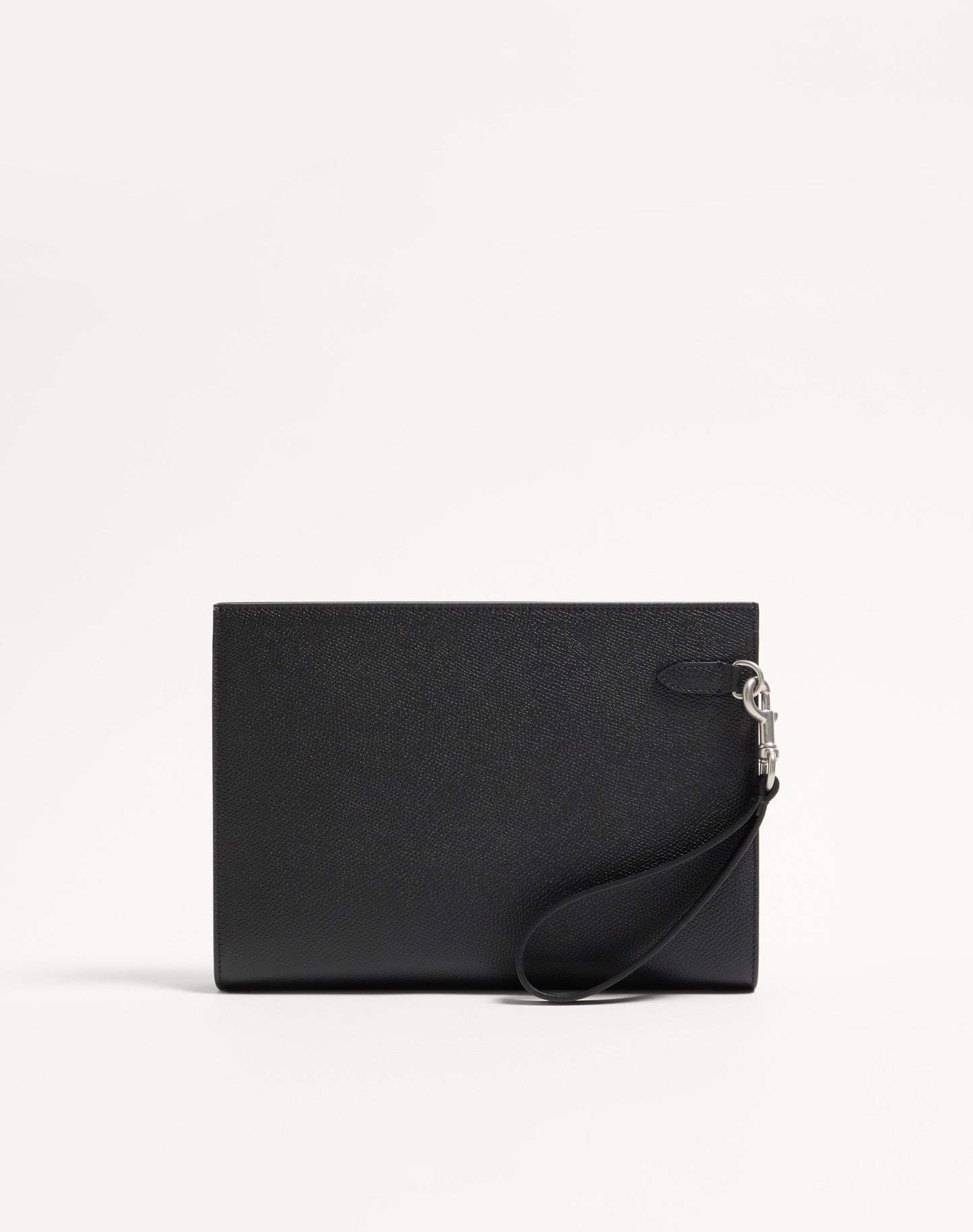Valentino Garavani Vlogo Signature Grainy Calfskin Pouch