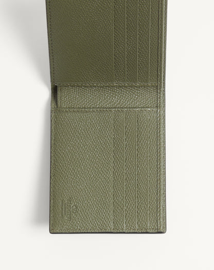 Valentino Garavani Vlogo Signature Grainy Calfskin Wallet