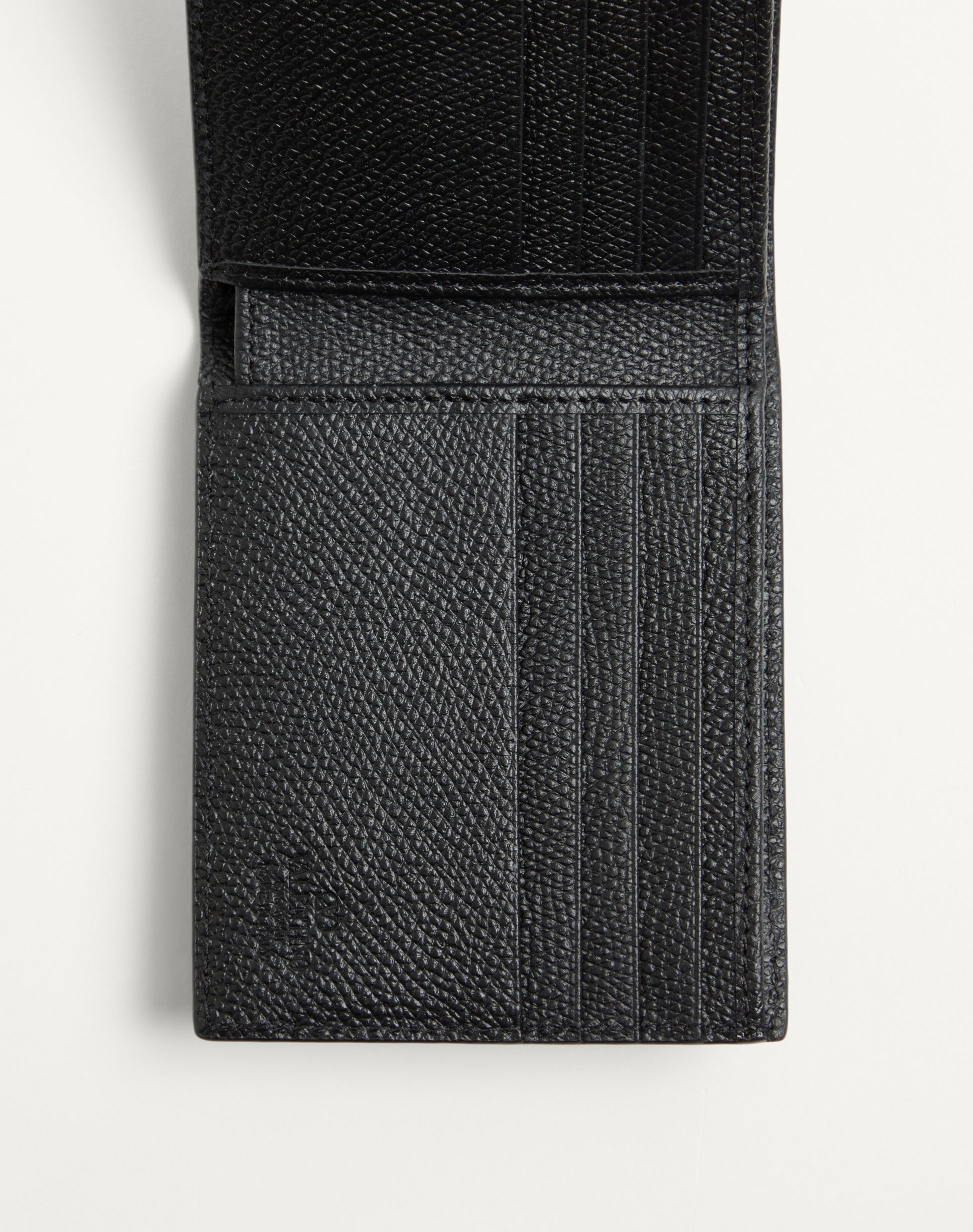 Valentino Garavani Vlogo Signature Grainy Calfskin Wallet