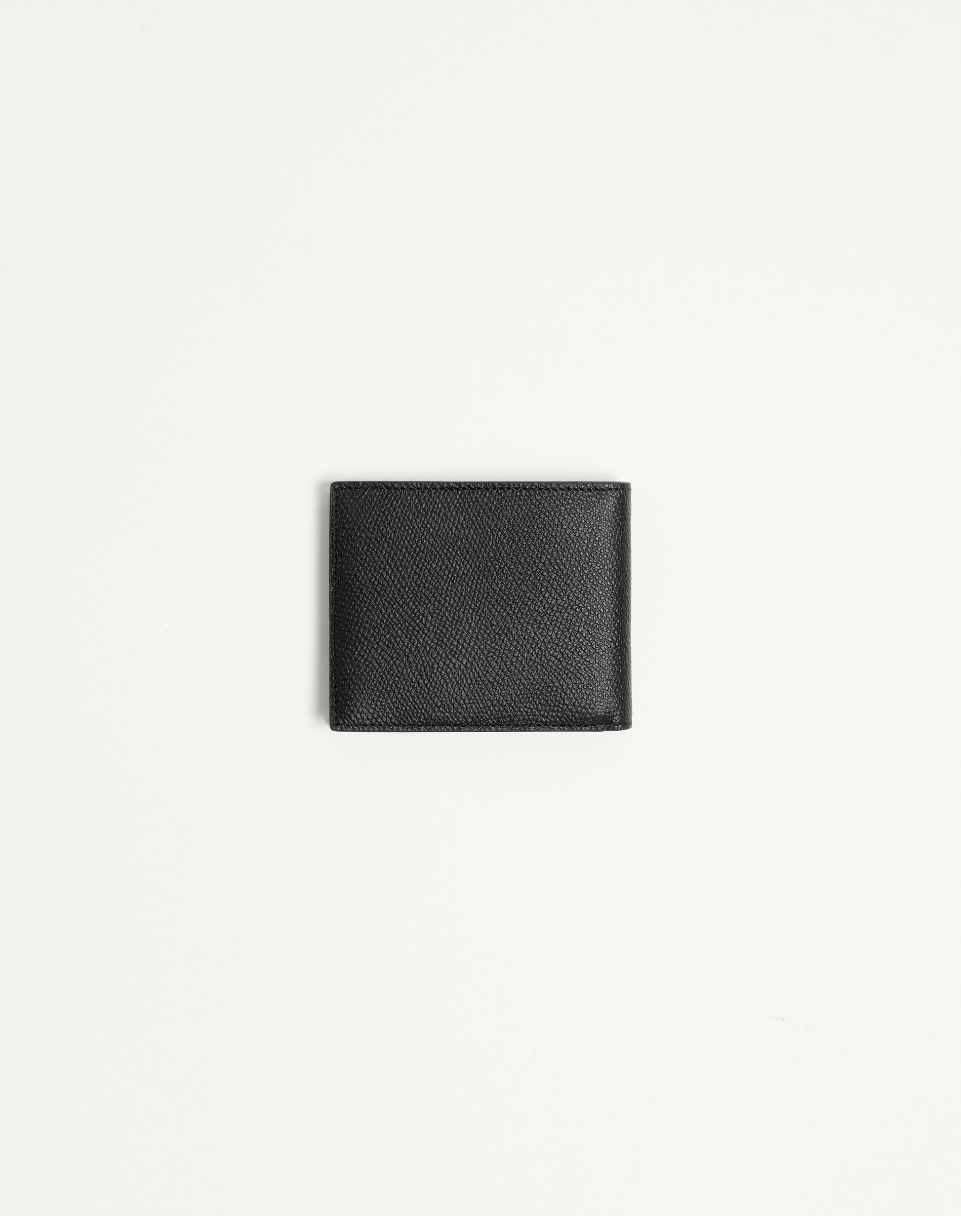 Valentino Garavani Vlogo Signature Grainy Calfskin Wallet