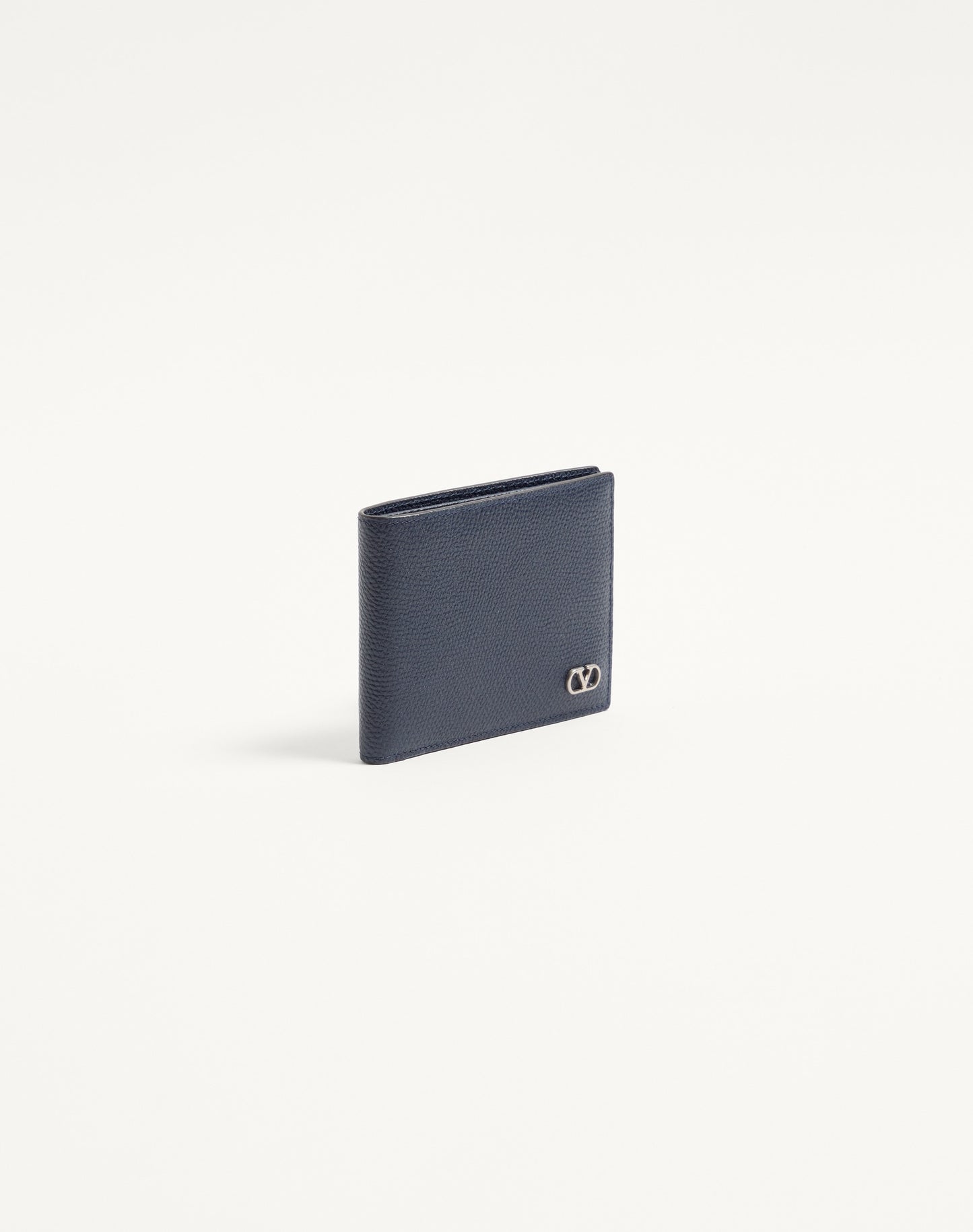 Valentino Garavani Vlogo Signature Grainy Calfskin Wallet