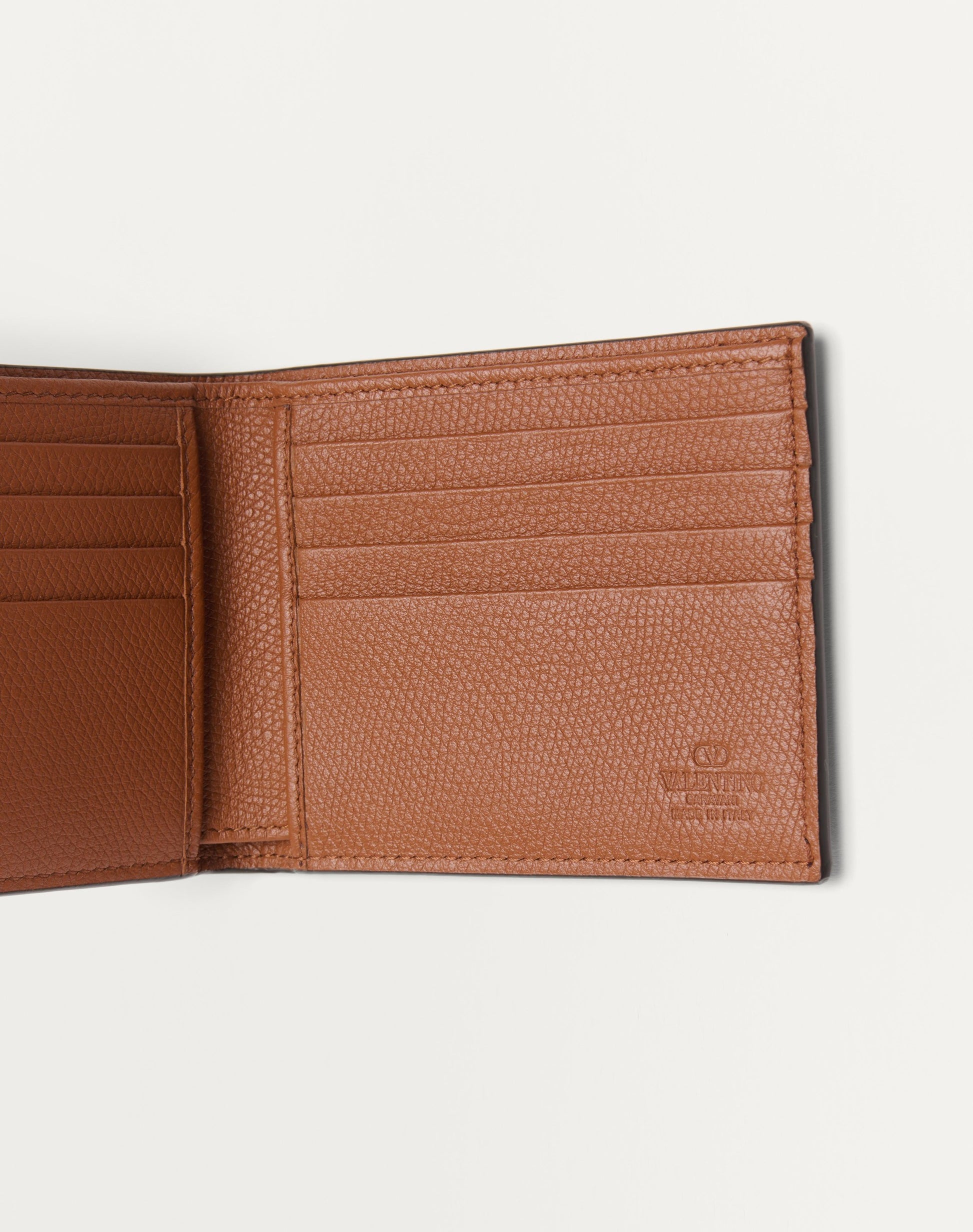 Valentino Garavani Vlogo Signature Grainy Calfskin Wallet