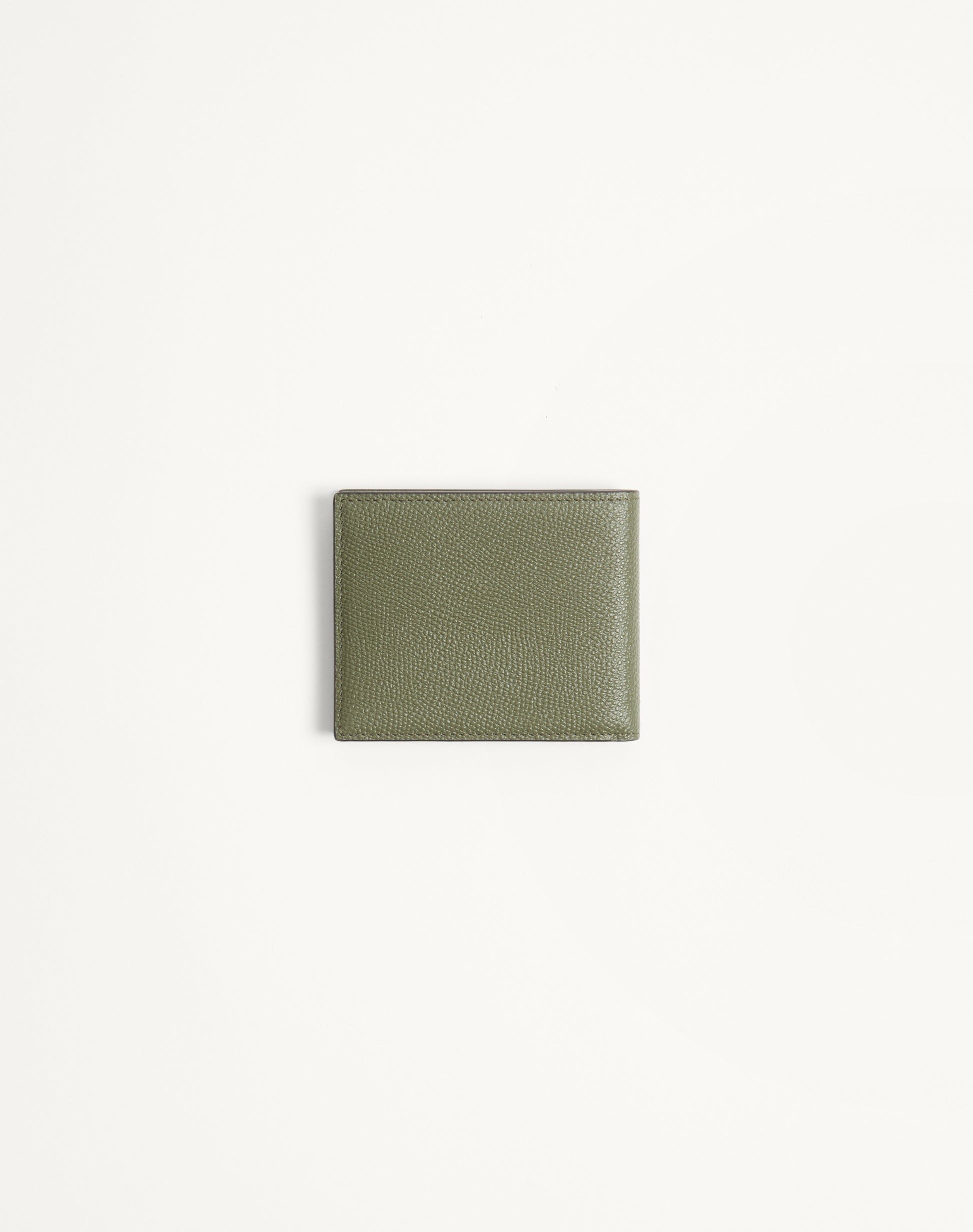 Valentino Garavani Vlogo Signature Grainy Calfskin Wallet