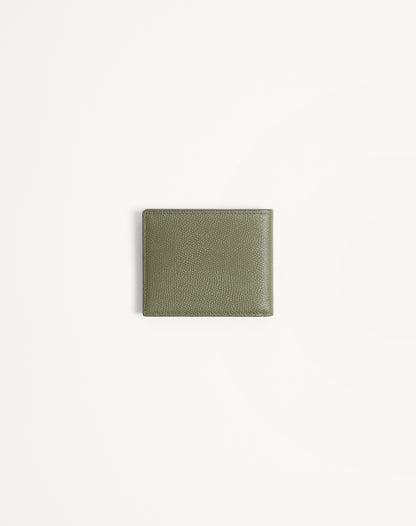 Valentino Garavani Vlogo Signature Grainy Calfskin Wallet