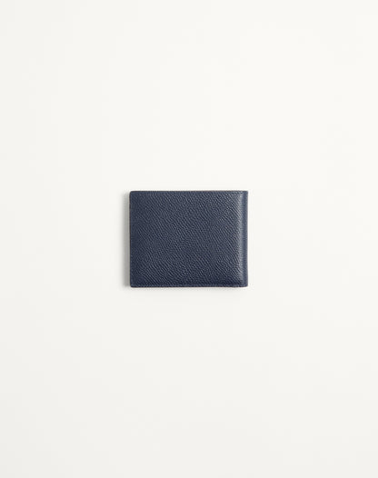 Valentino Garavani Vlogo Signature Grainy Calfskin Wallet