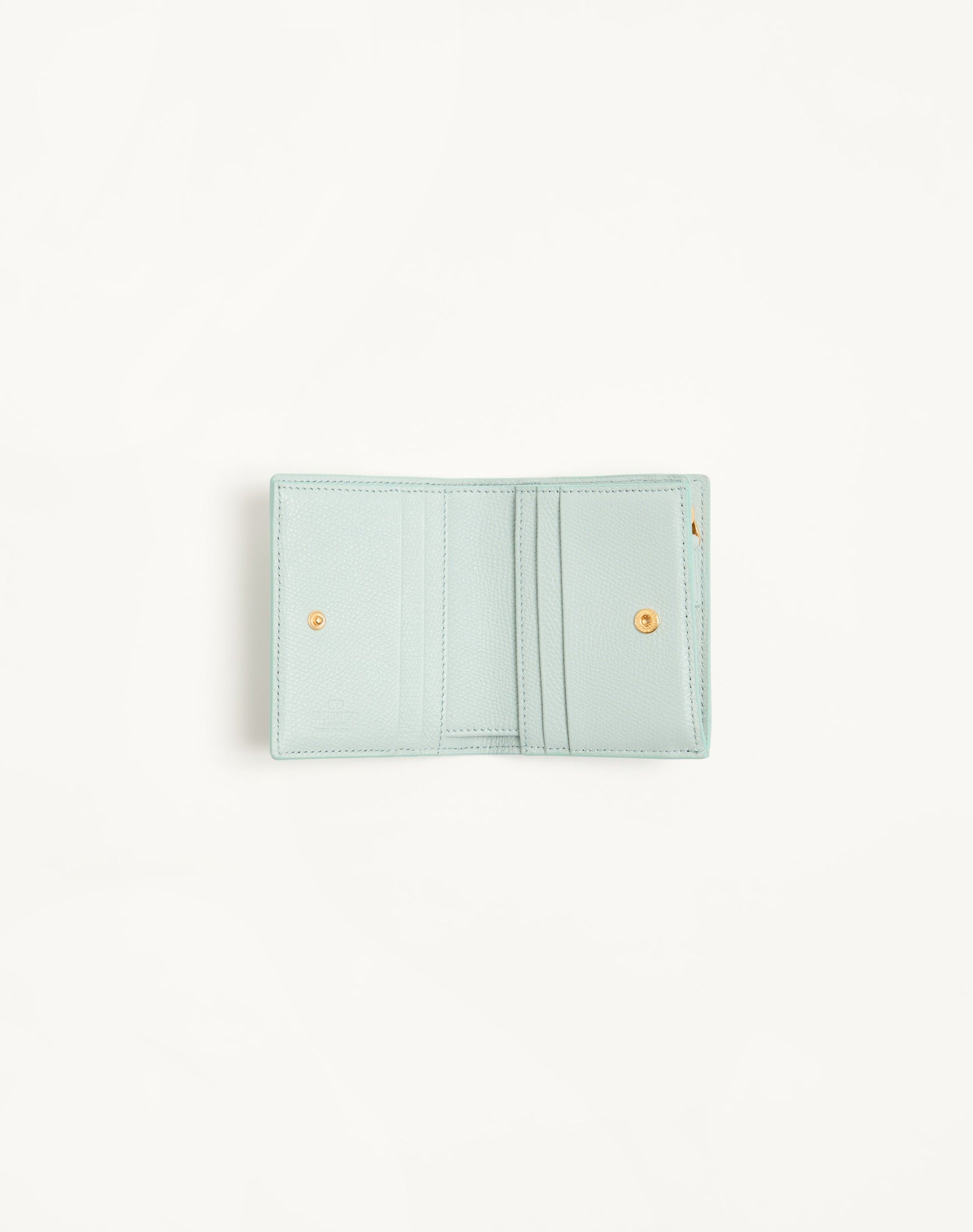 Valentino Garavani Vlogo Signature Wallet In Grainy Calfskin
