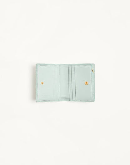 Valentino Garavani Vlogo Signature Wallet In Grainy Calfskin