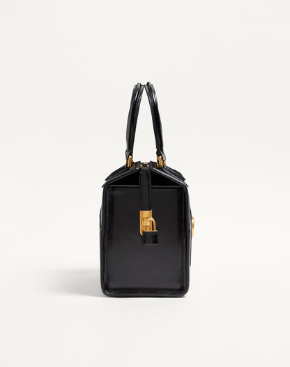 Valentino Garavani Vain-case Bowling Bag In Shiny Calfskin