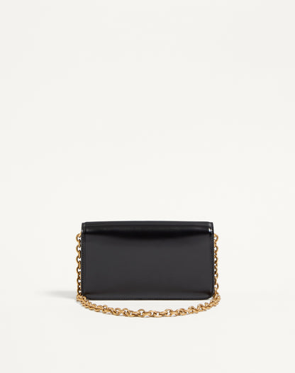 Valentino Garavani Vain Clutch Bag In Shiny Calfskin