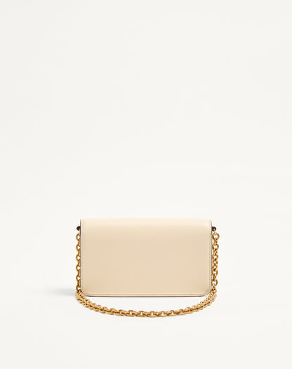 Valentino Garavani Vain Clutch Bag In Shiny Calfskin