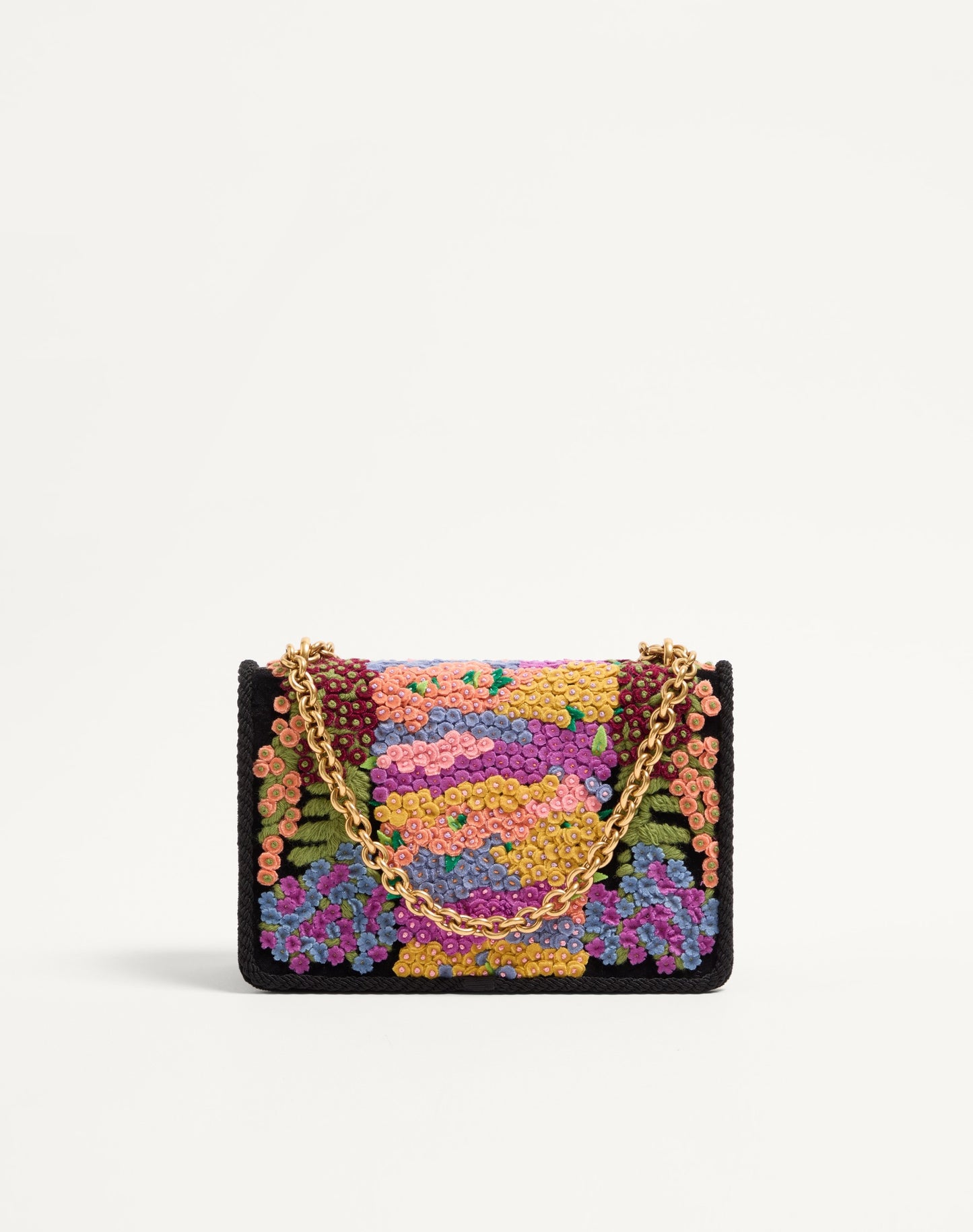 Valentino Garavani Vain Embroidered Shoulder Bag