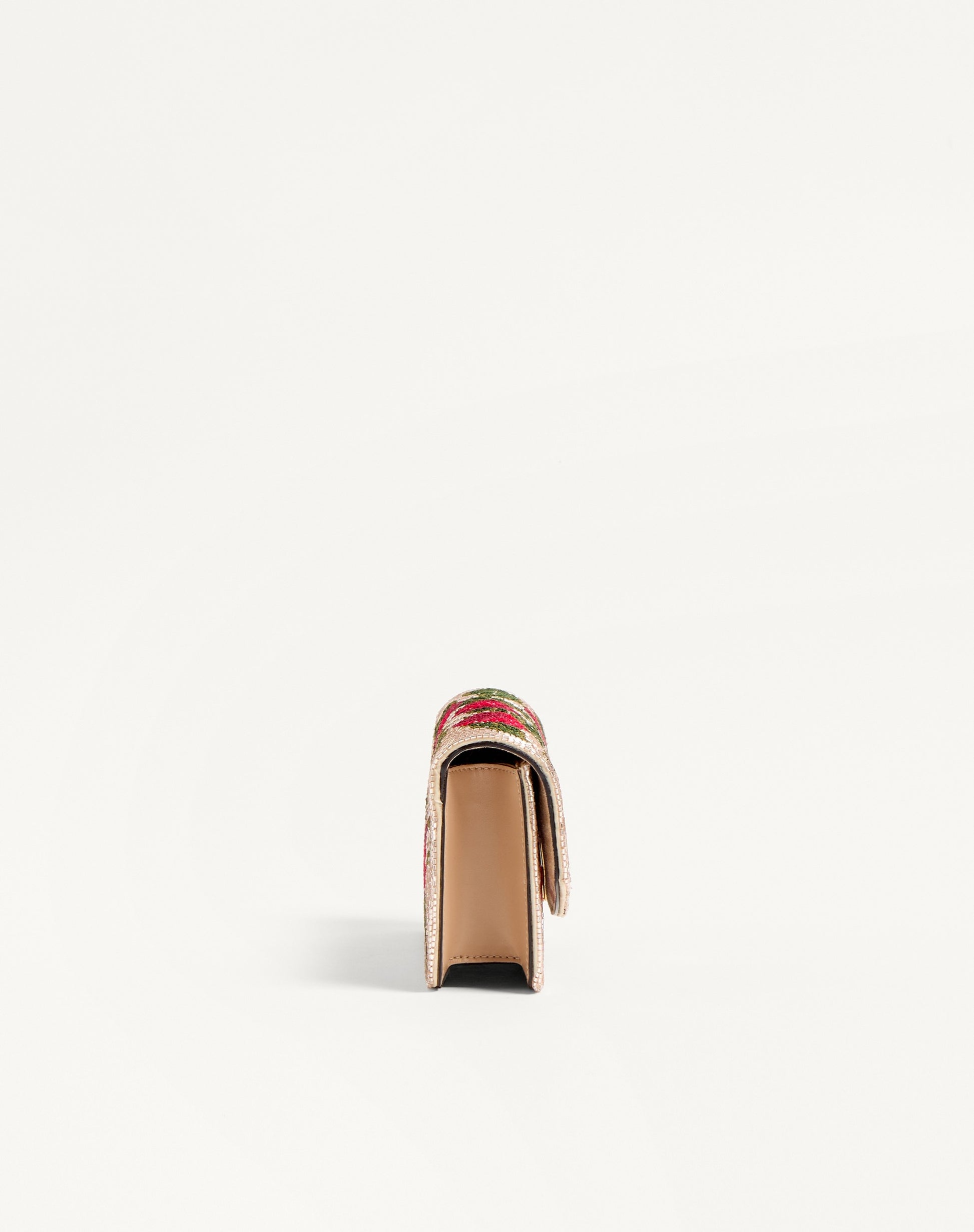 Valentino Garavani Vain Embroidered Shoulder Clutch With Cherryfic Pattern