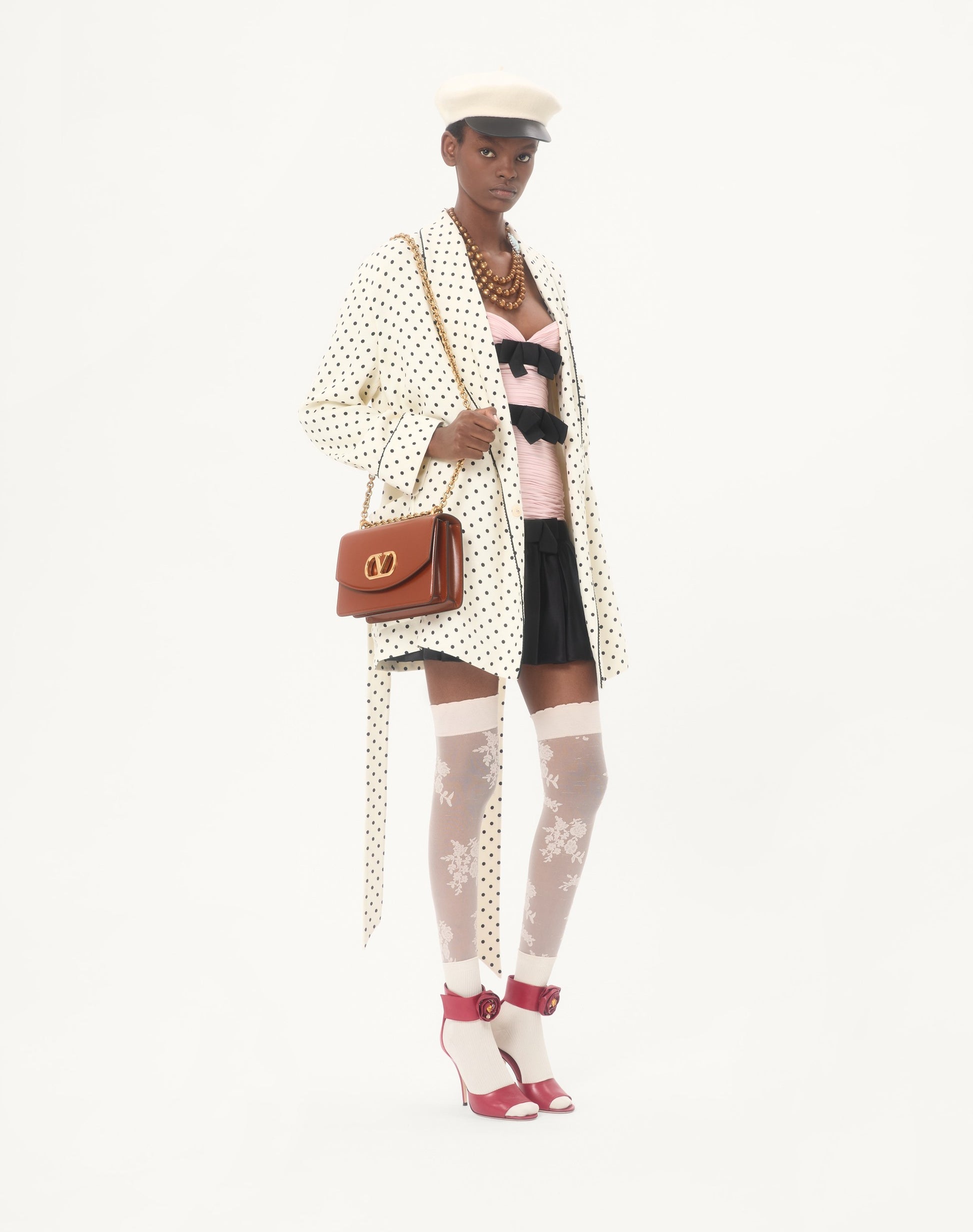 Valentino Garavani Vain Shoulder Bag In Shiny Calfskin