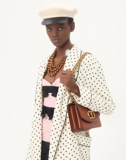 Valentino Garavani Vain Shoulder Bag In Shiny Calfskin