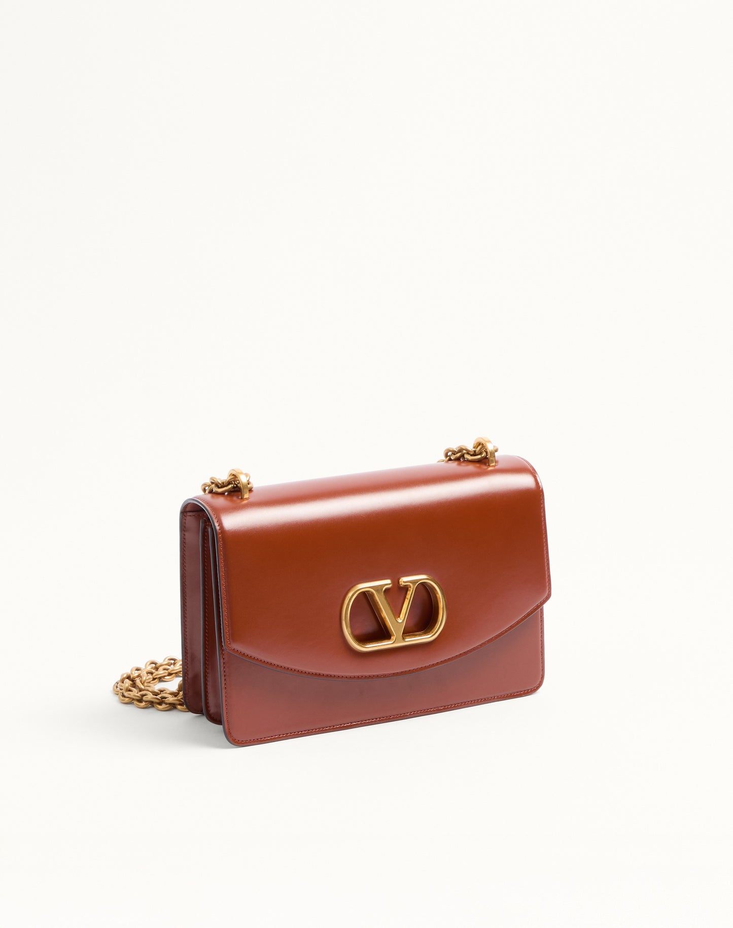 Valentino Garavani Vain Shoulder Bag In Shiny Calfskin
