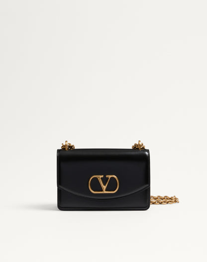 Valentino Garavani Vain Small Shoulder Bag In Shiny Calfskin
