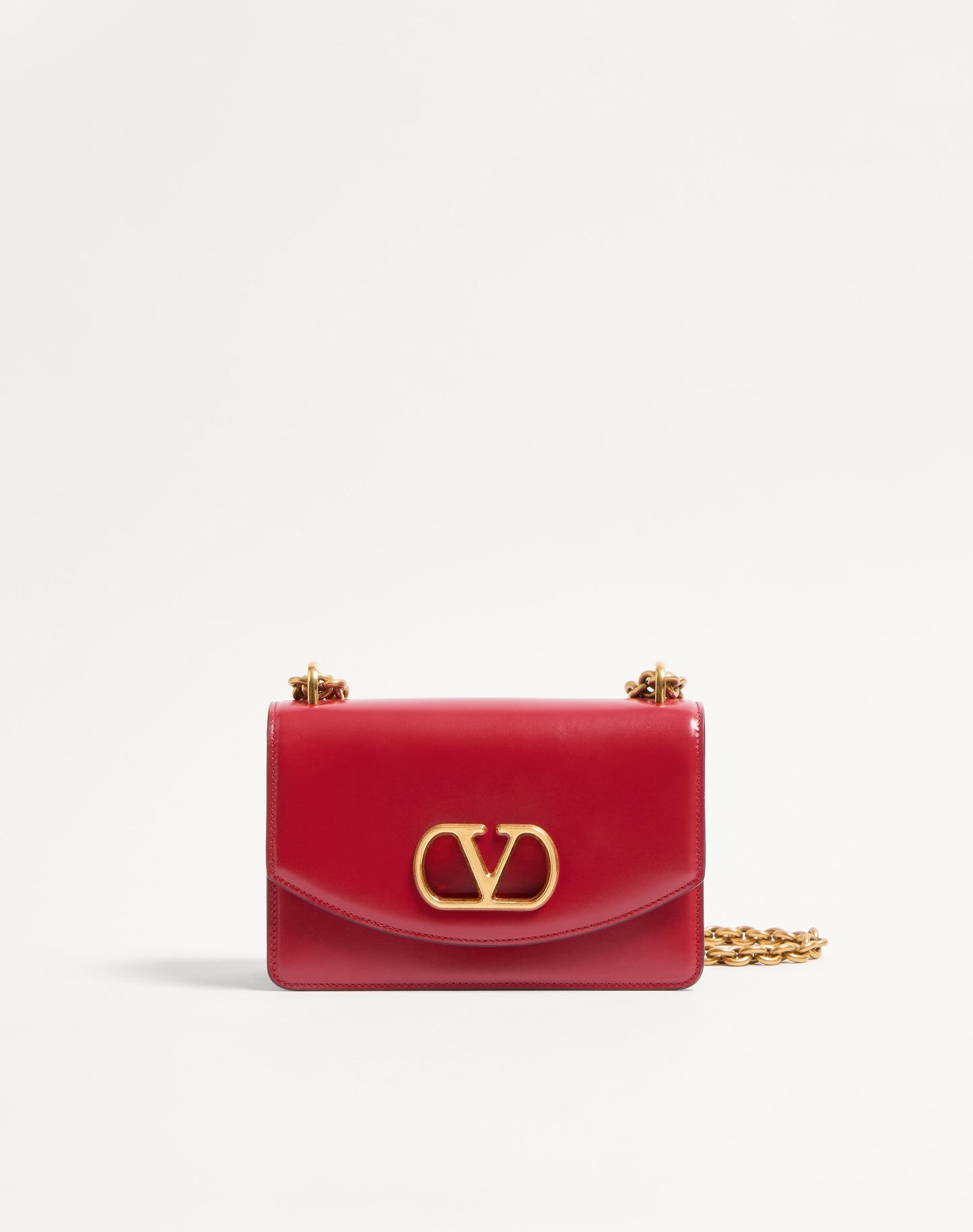 Valentino Garavani Vain Small Shoulder Bag In Shiny Calfskin