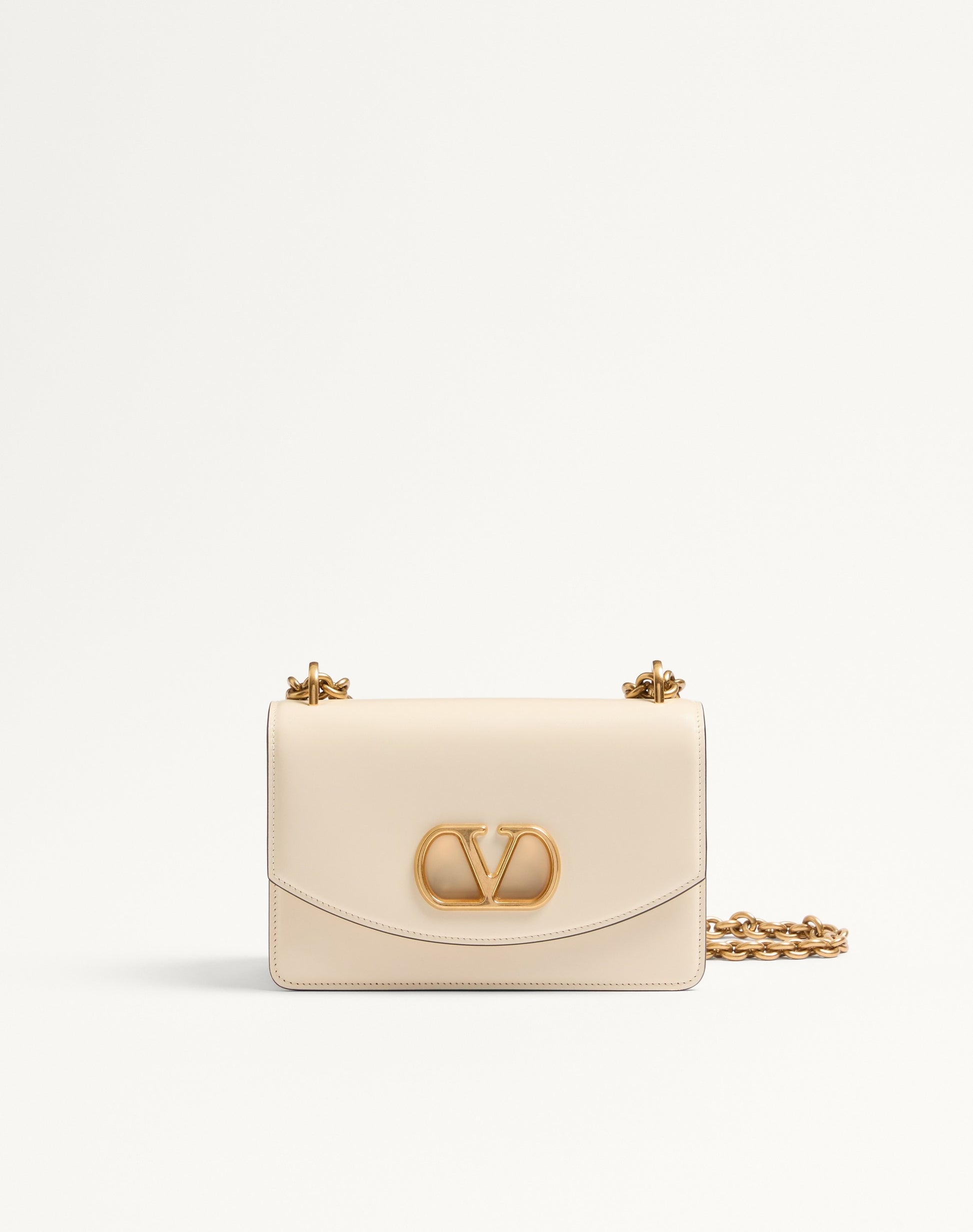 Valentino Garavani Vain Small Shoulder Bag In Shiny Calfskin