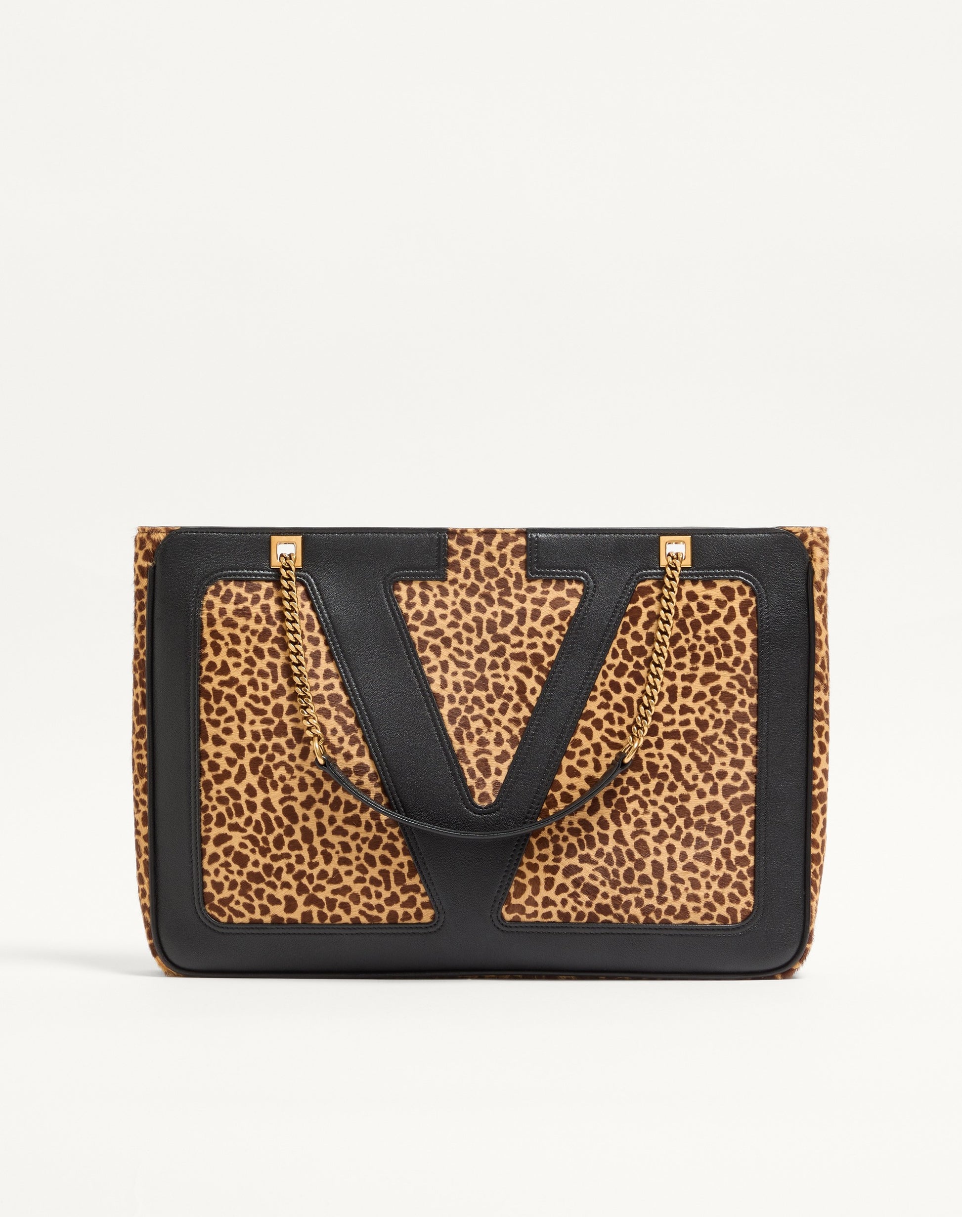 Valentino Garavani Viva Superstar Medium Shopping Bag In Calfskin With Pony Effect
