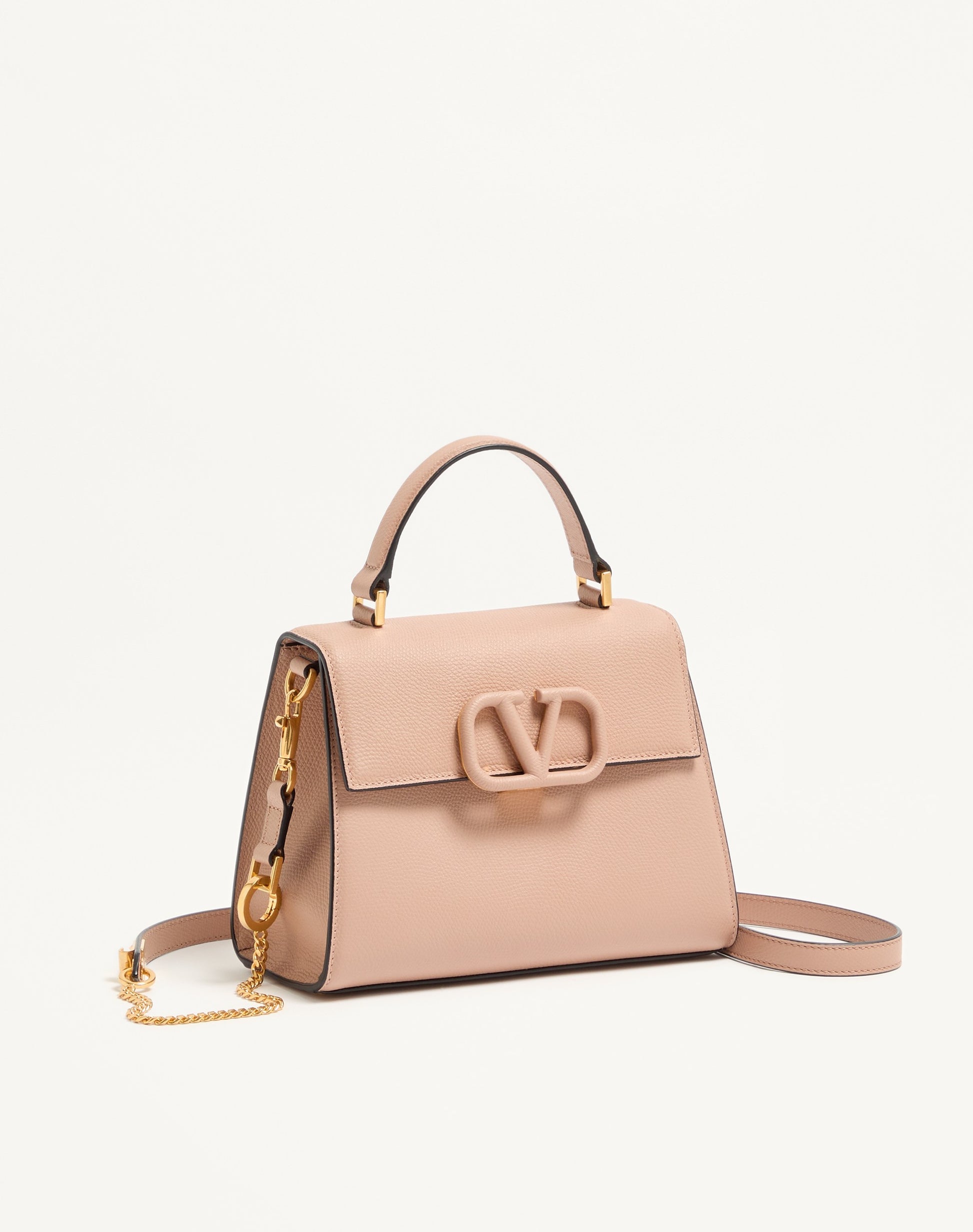Valentino Garavani Vsling Small Handbag In Grainy Calfskin