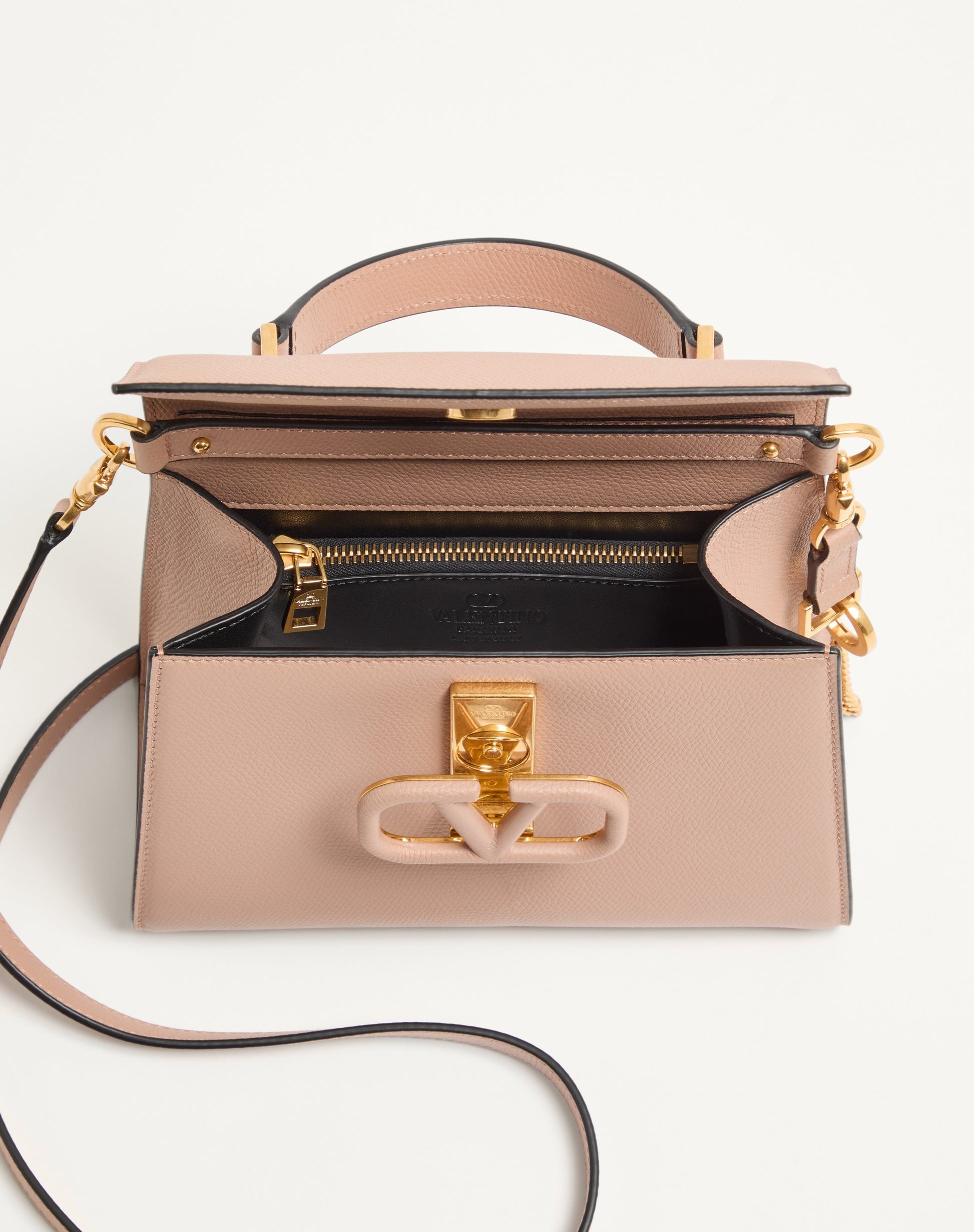 Valentino Garavani Vsling Small Handbag In Grainy Calfskin
