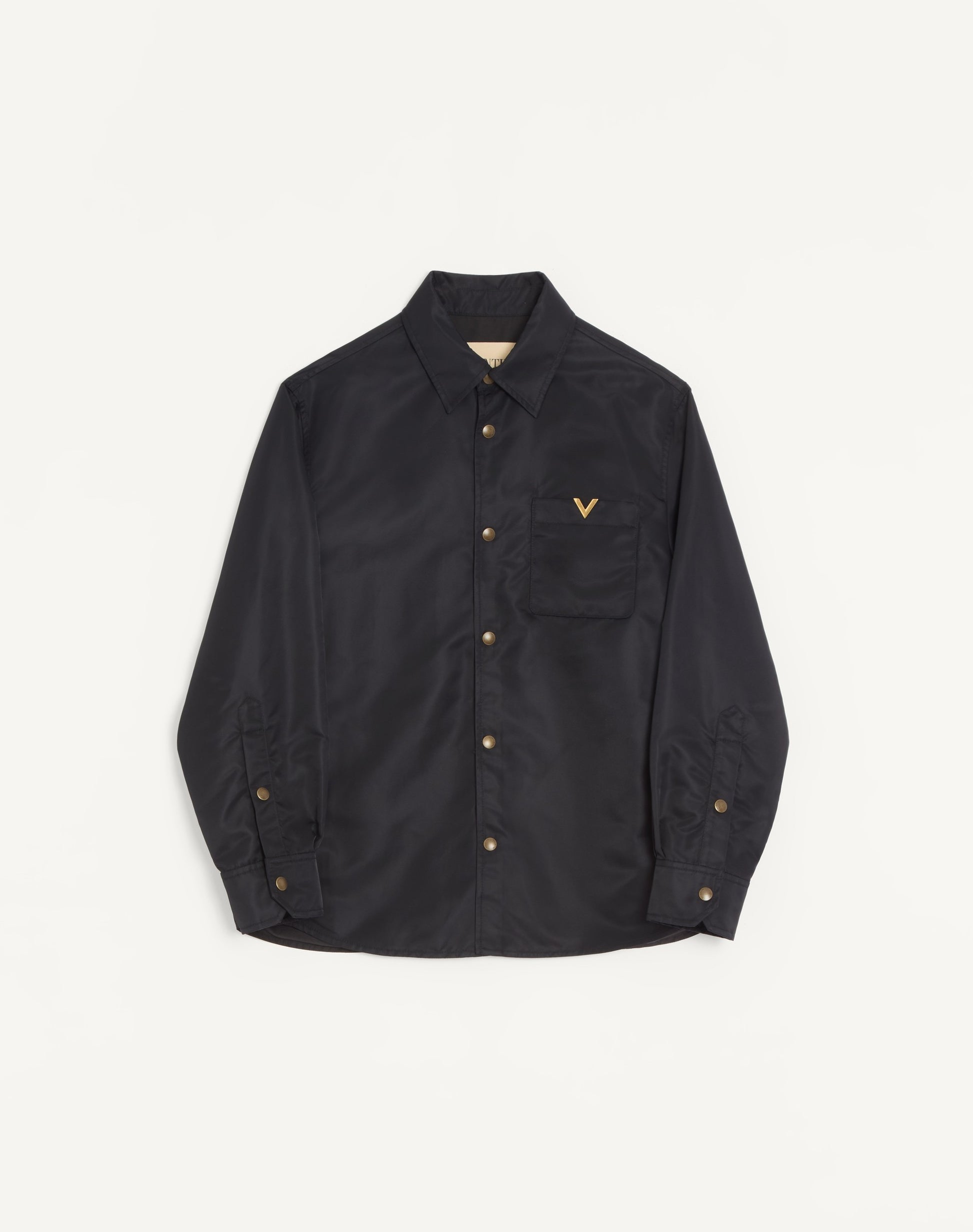 Valentino Nylon Shirt Jacket With Vgold