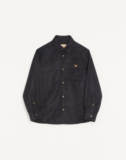 Valentino Nylon Shirt Jacket With Vgold