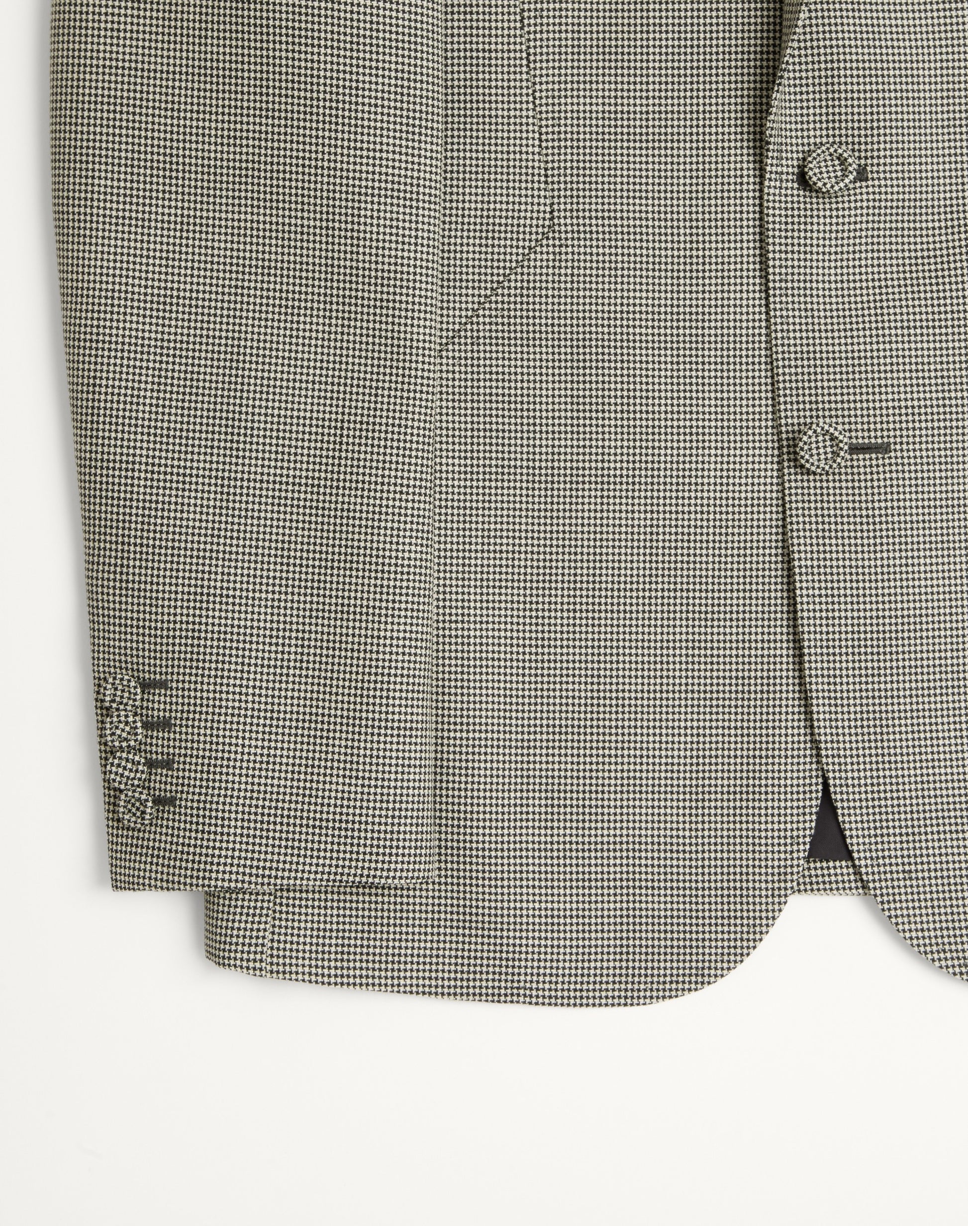 Valentino Single-breasted Wool Jacket With Houndstooth Pattern