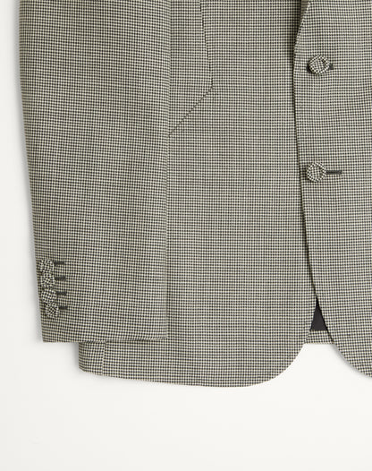 Valentino Single-breasted Wool Jacket With Houndstooth Pattern