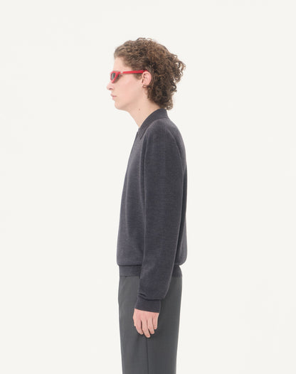 Valentino Wool Polo With Vlogo Embroidery