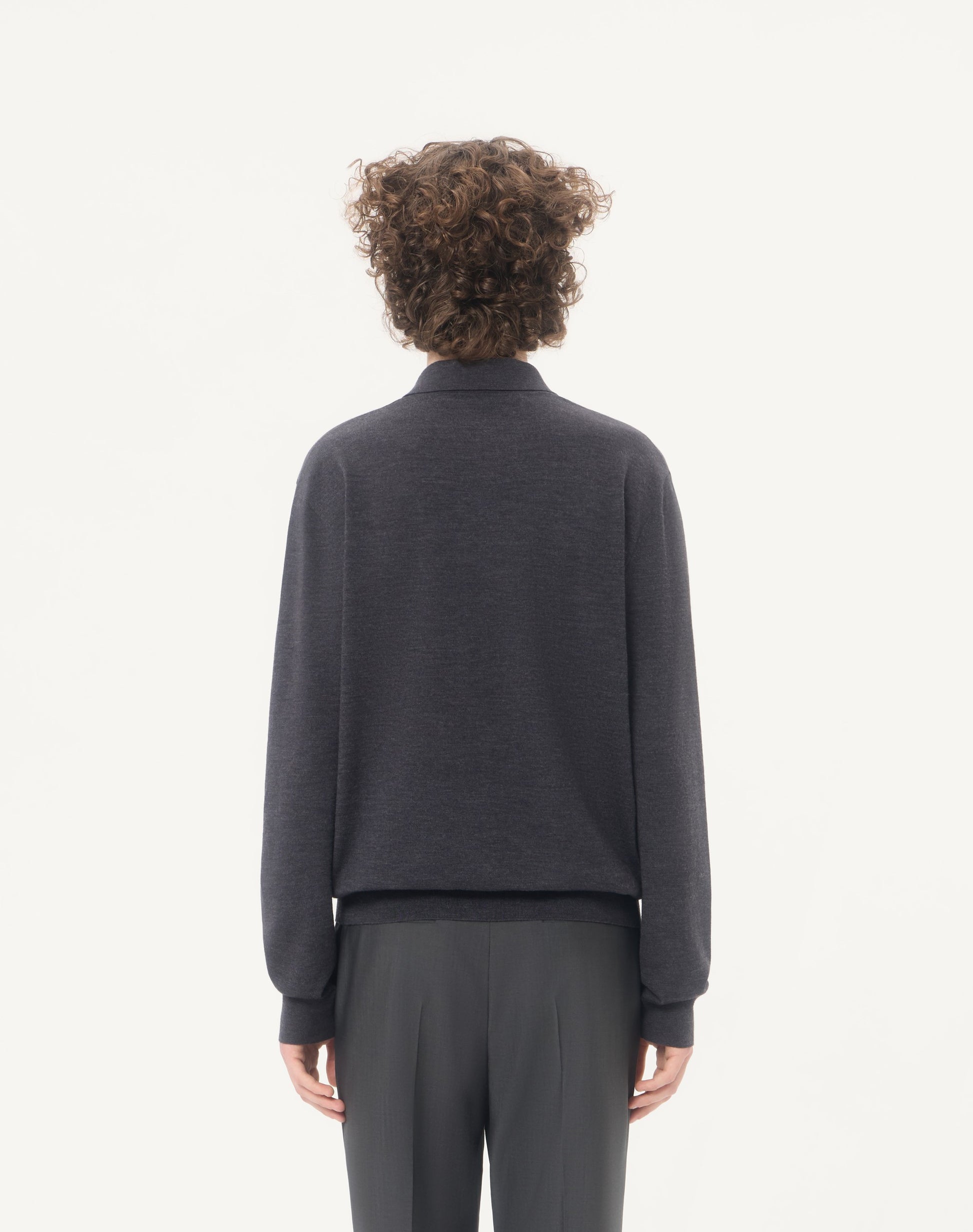 Valentino Wool Polo With Vlogo Embroidery