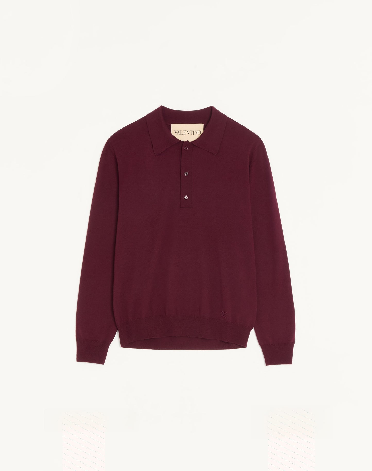 Valentino Wool Polo With Vlogo Embroidery
