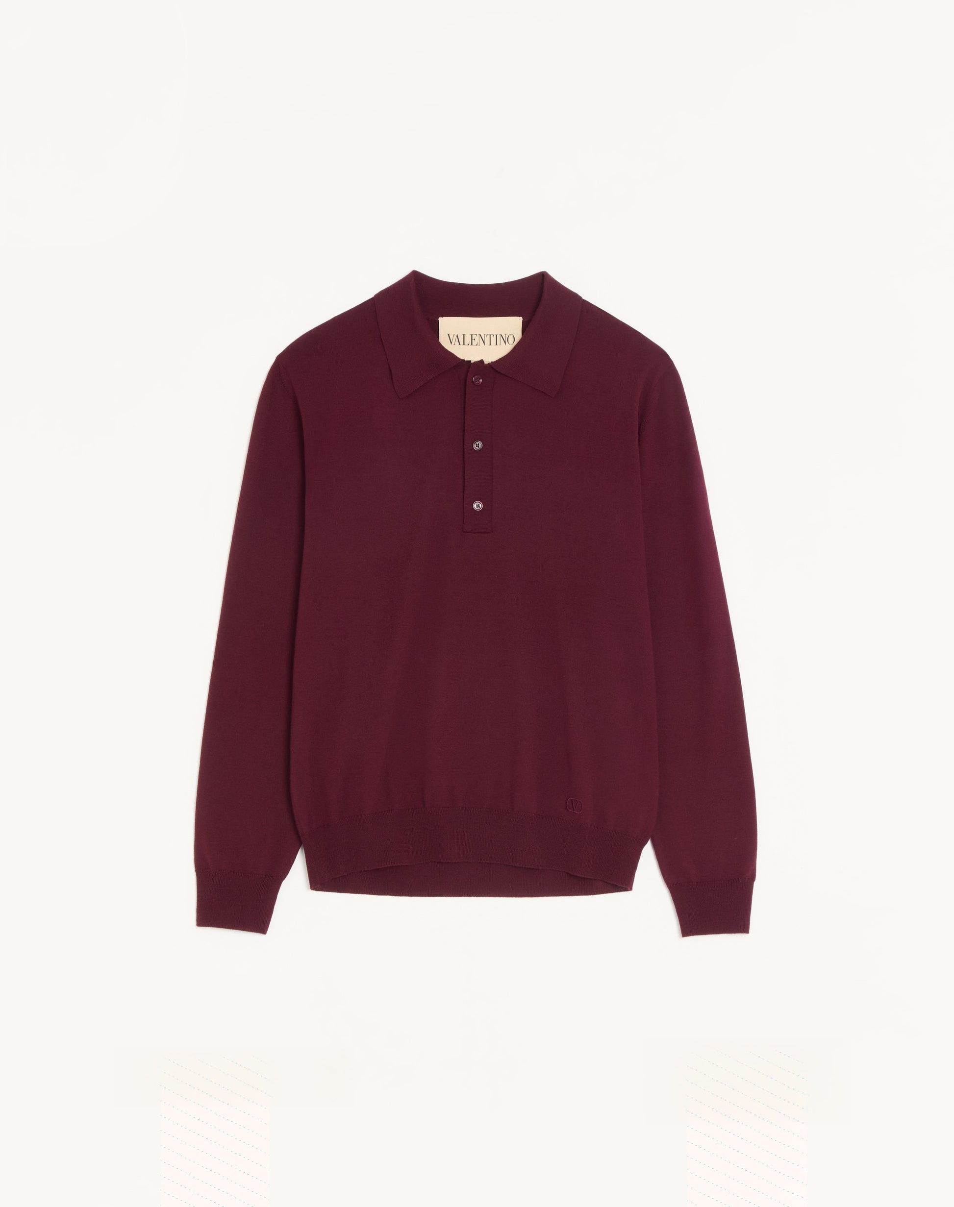 Valentino Wool Polo With Vlogo Embroidery