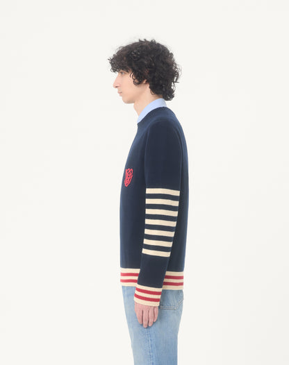 Valentino Wool Sweater With Vg Embroidery