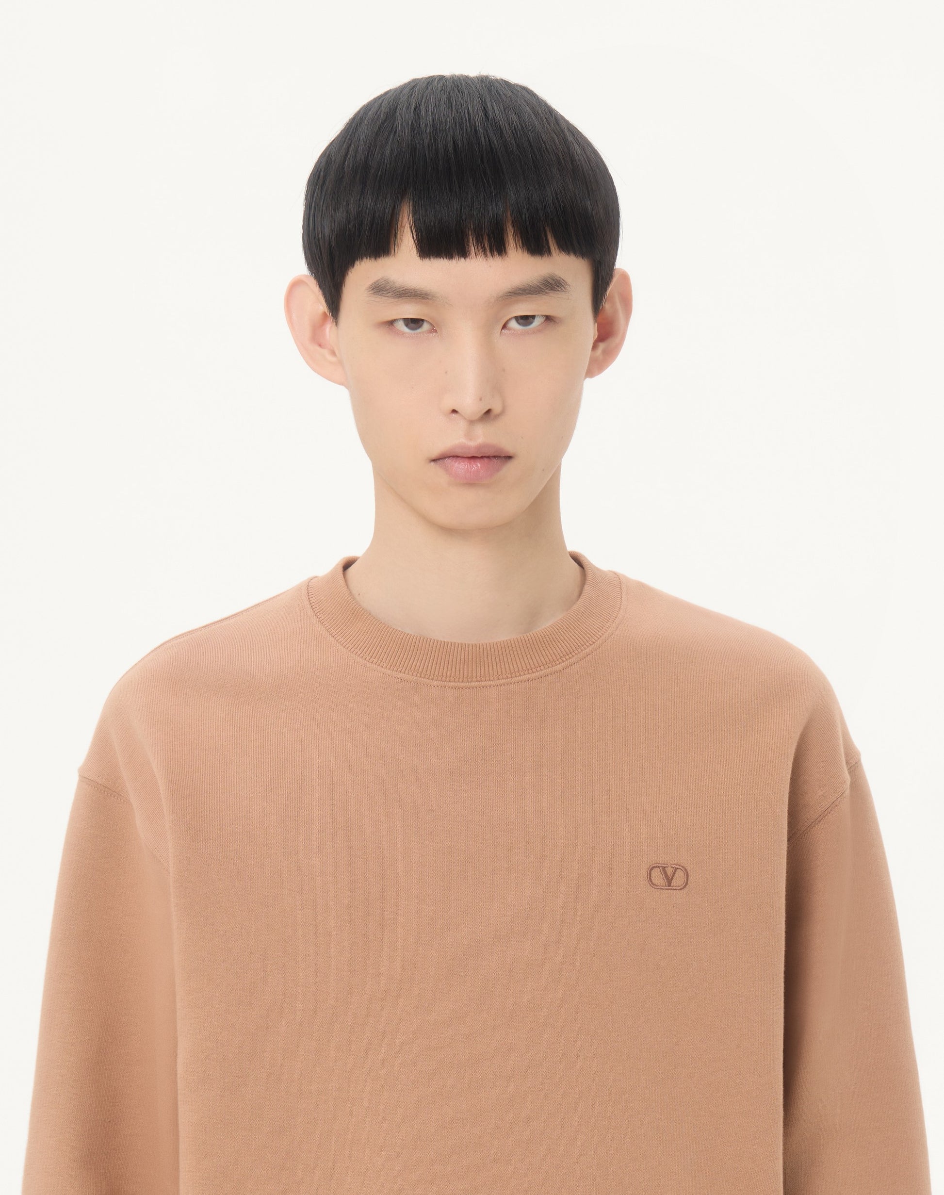 Valentino Cotton Sweatshirt With Vlogo Embroidery